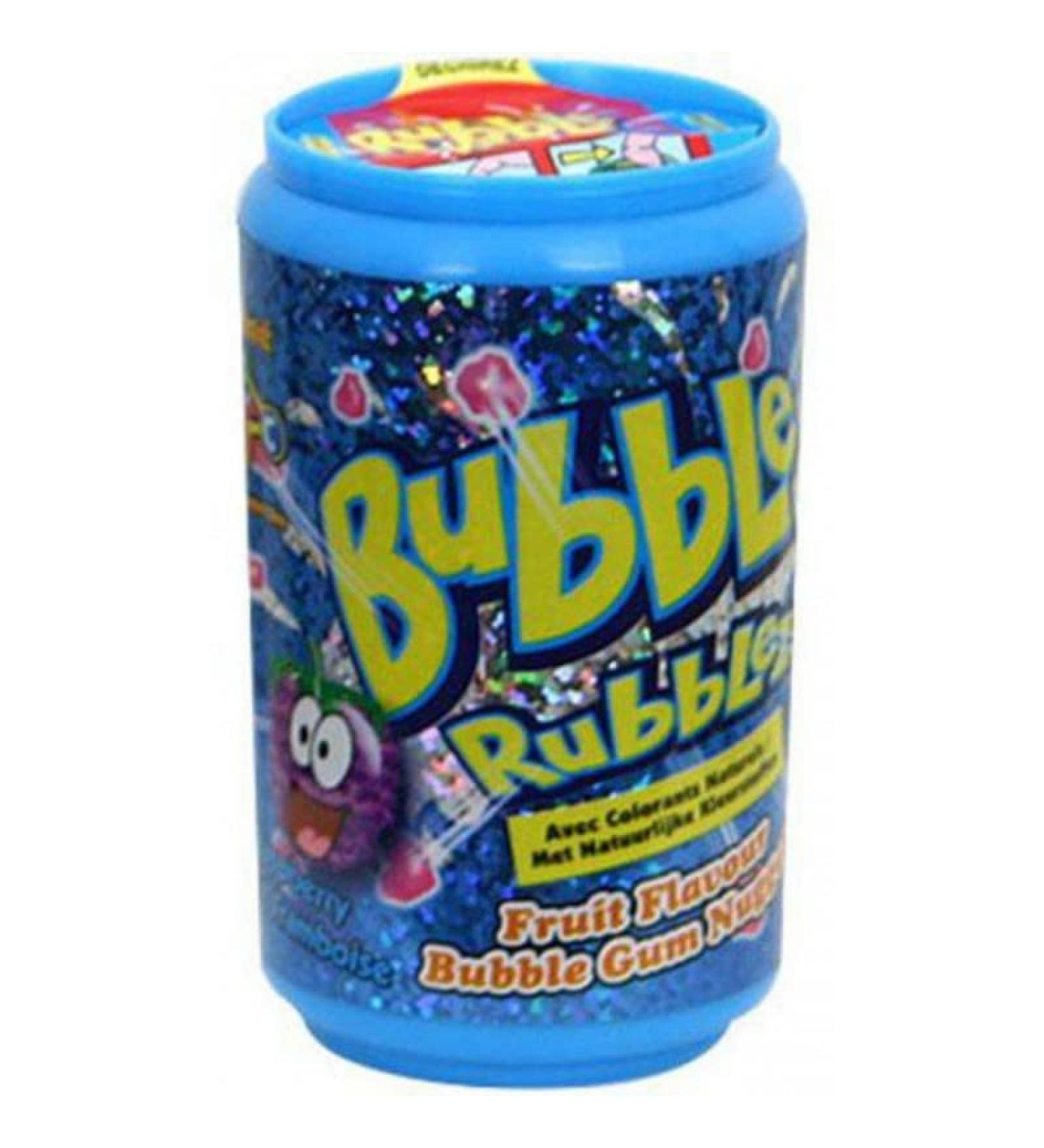 DOK BUBBLE RUBBLEZ Kaugummigranulate - fruity colorful - three flavors - practical donor box 60 g (sorted) |60 g (1 Pack)