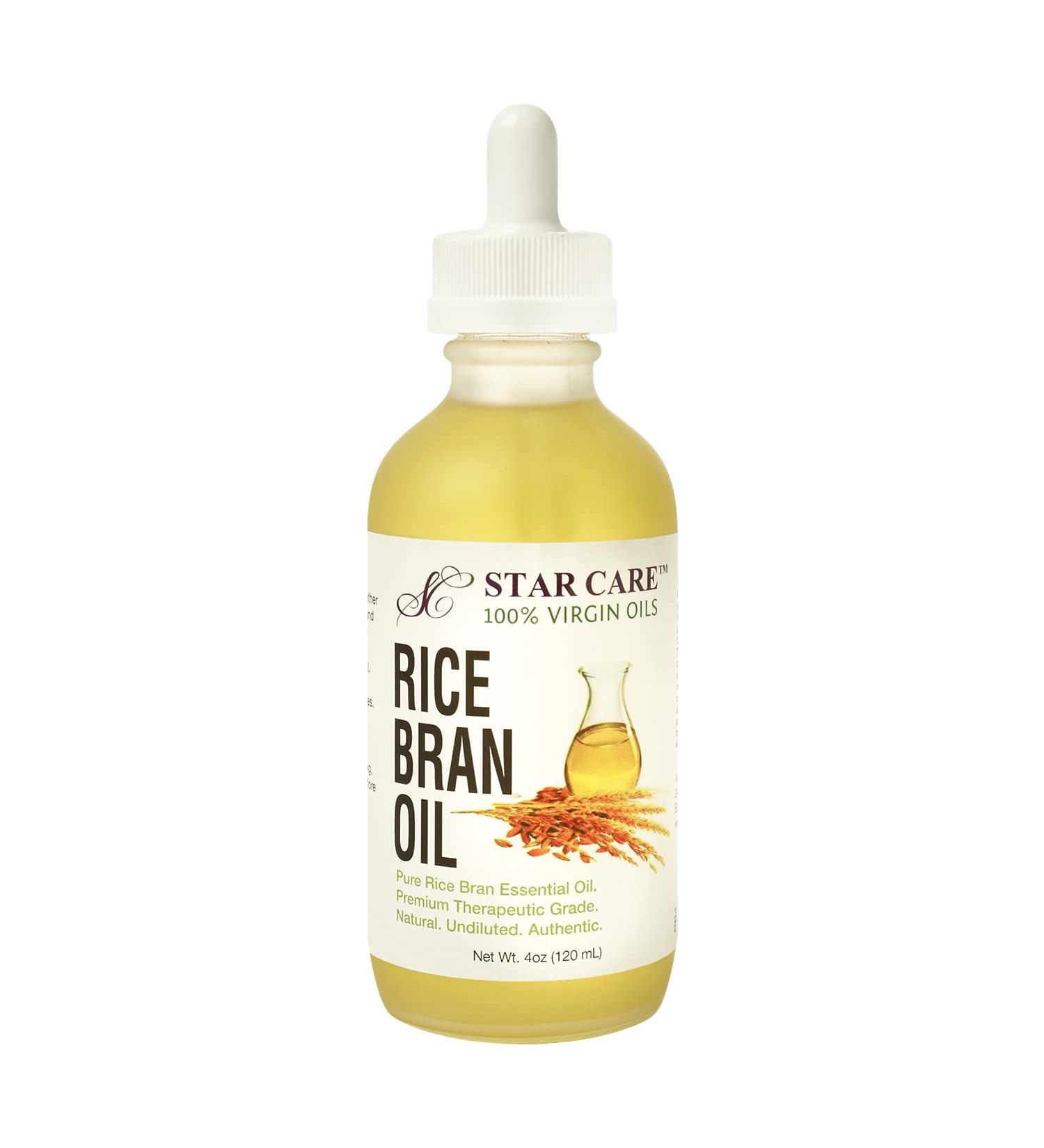 100% Virgin Rice Bran Oil - Pure & Natural 4oz | Premium Quality for Cooking & Skin Care - Buy Online on GoSupps.com