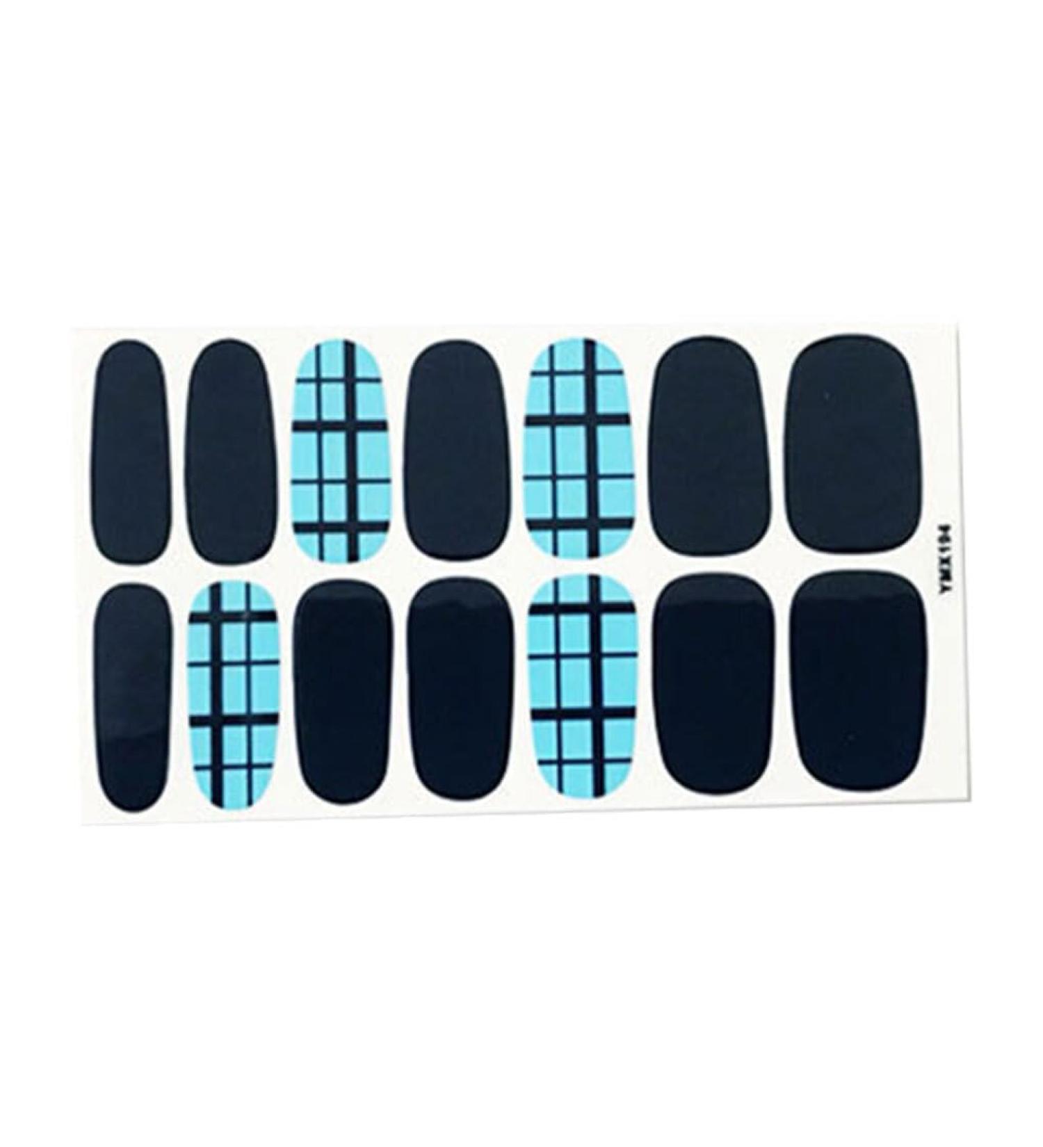 dijiusidy Nail Art Stickers Self-Adhesive Fingernail Decal with Strap Glue DIY Art Decor Full Cover Manicure Kits for Women Girls YMX194 - Buy Online on GoSupps.com