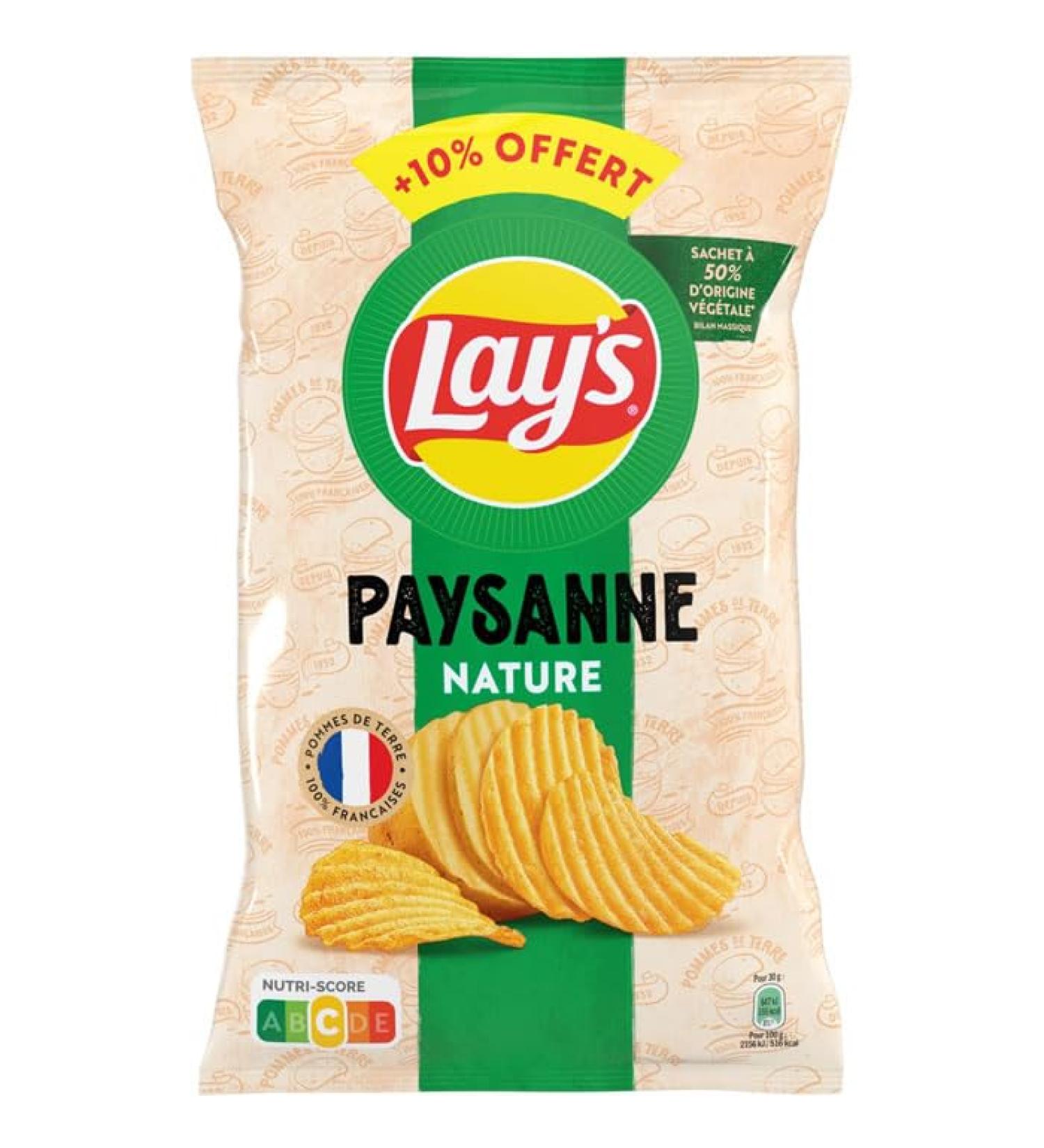 LAY'S Chips paysannes nature 324 g