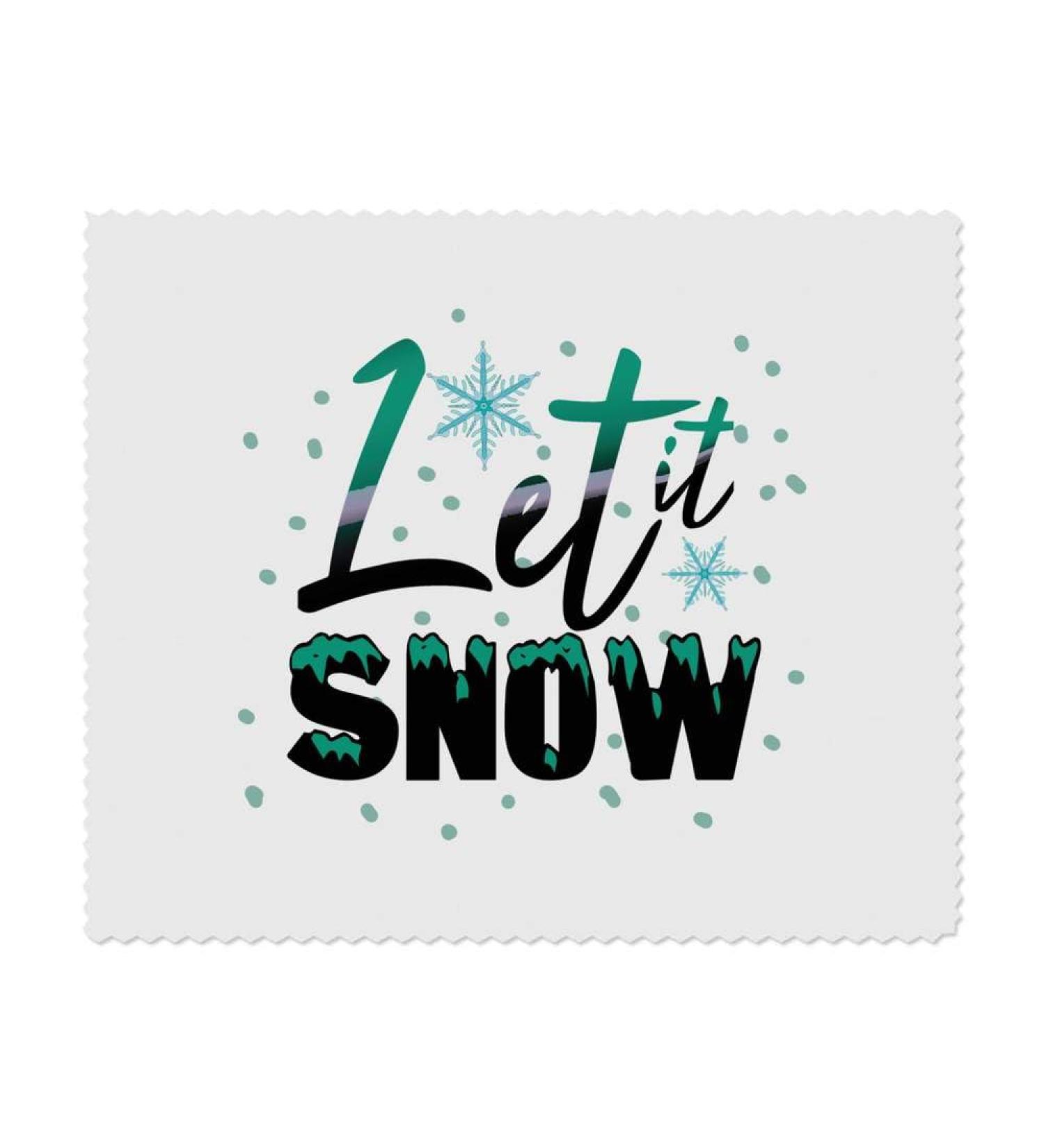 Buy 2 x 'Let It Snow' Microfiber Lens/Eyeglass Cleaning Cloths | Eco-Friendly High-Quality Clean | Worldwide Shipping - Buy Online on GoSupps.com