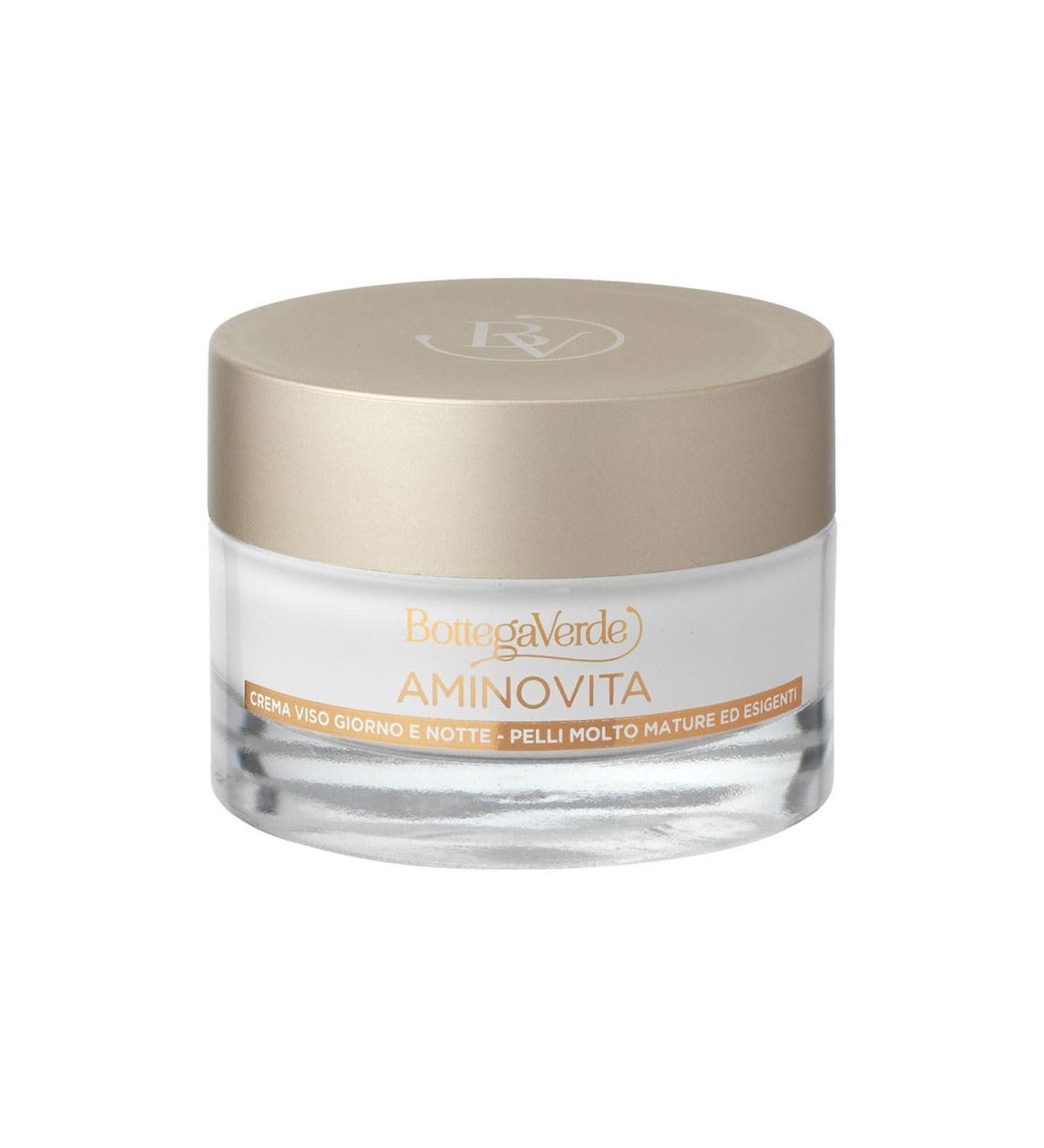  Bottega Verde Bottega Verde Aminovita - Day and Night Face Cream - Deep Wrinkles Global Action* - with Pluridefence Peptides and Plant Ceramides (50 ml) - Very Mature and Demanding Skin - Buy Online on GoSupps.com
