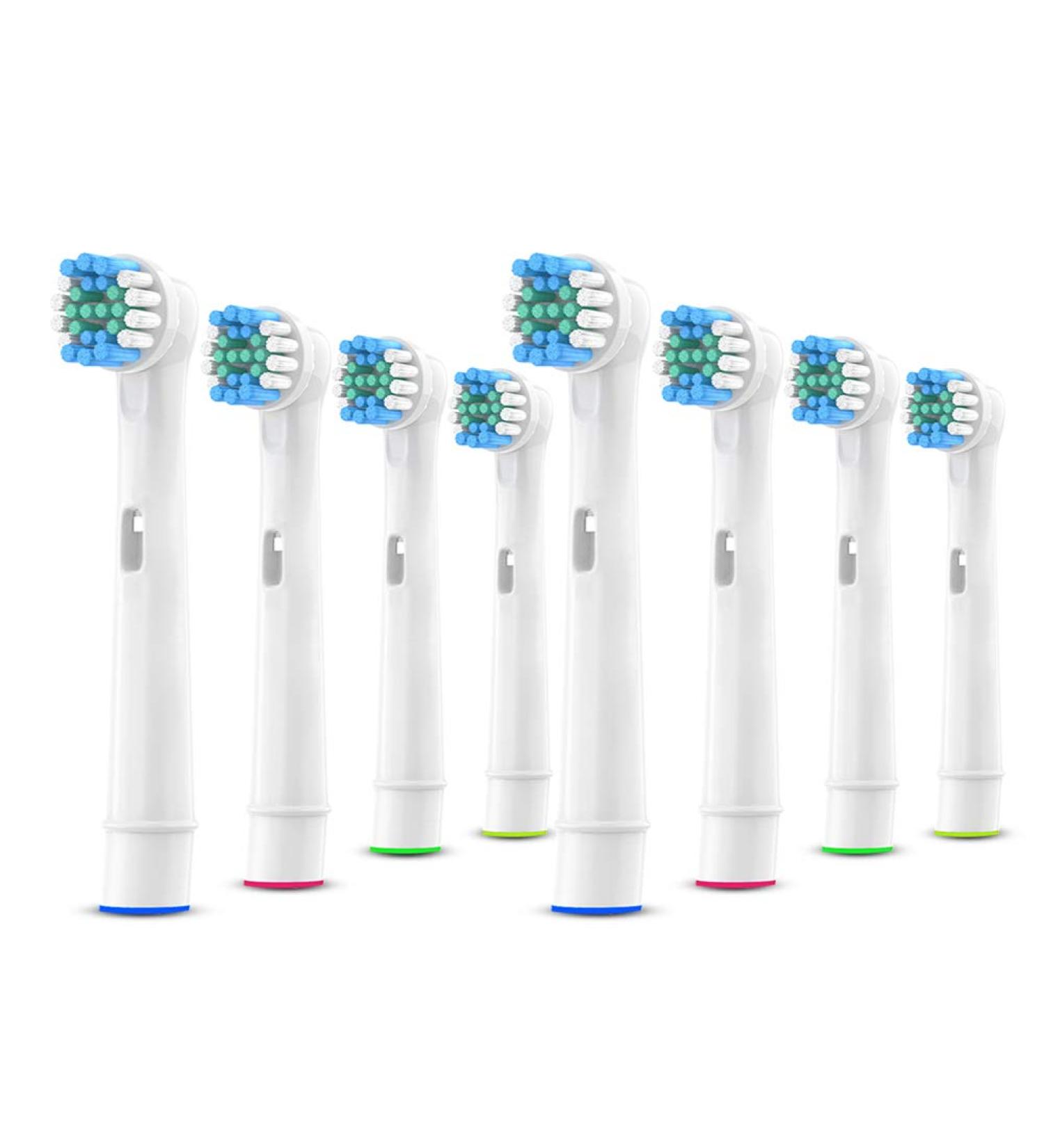 WuYan 8pcs Oral B Replacement Brush Heads - Dual Clean Plaque Precision for Electric Toothbrush - Gentle on Sensitive Gums - Buy Online on GoSupps.com