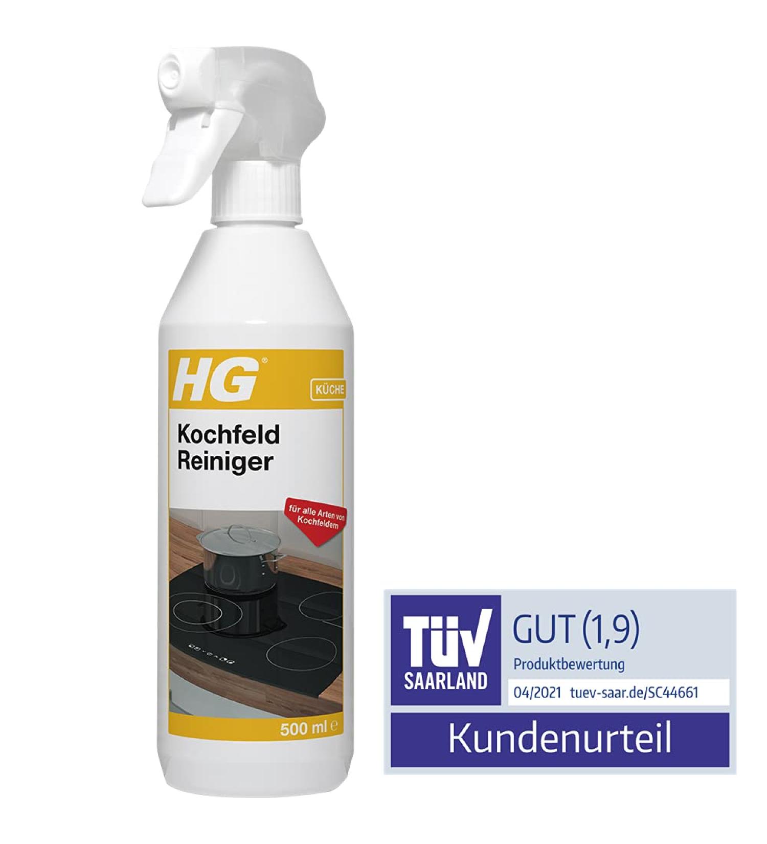 HG Hob Cleaner Spray - 500ml | Freshly Fragrant Daily Use for Electric Gas Induction & Ceramic Hobs - International Shipping Available - Buy Online on GoSupps.com