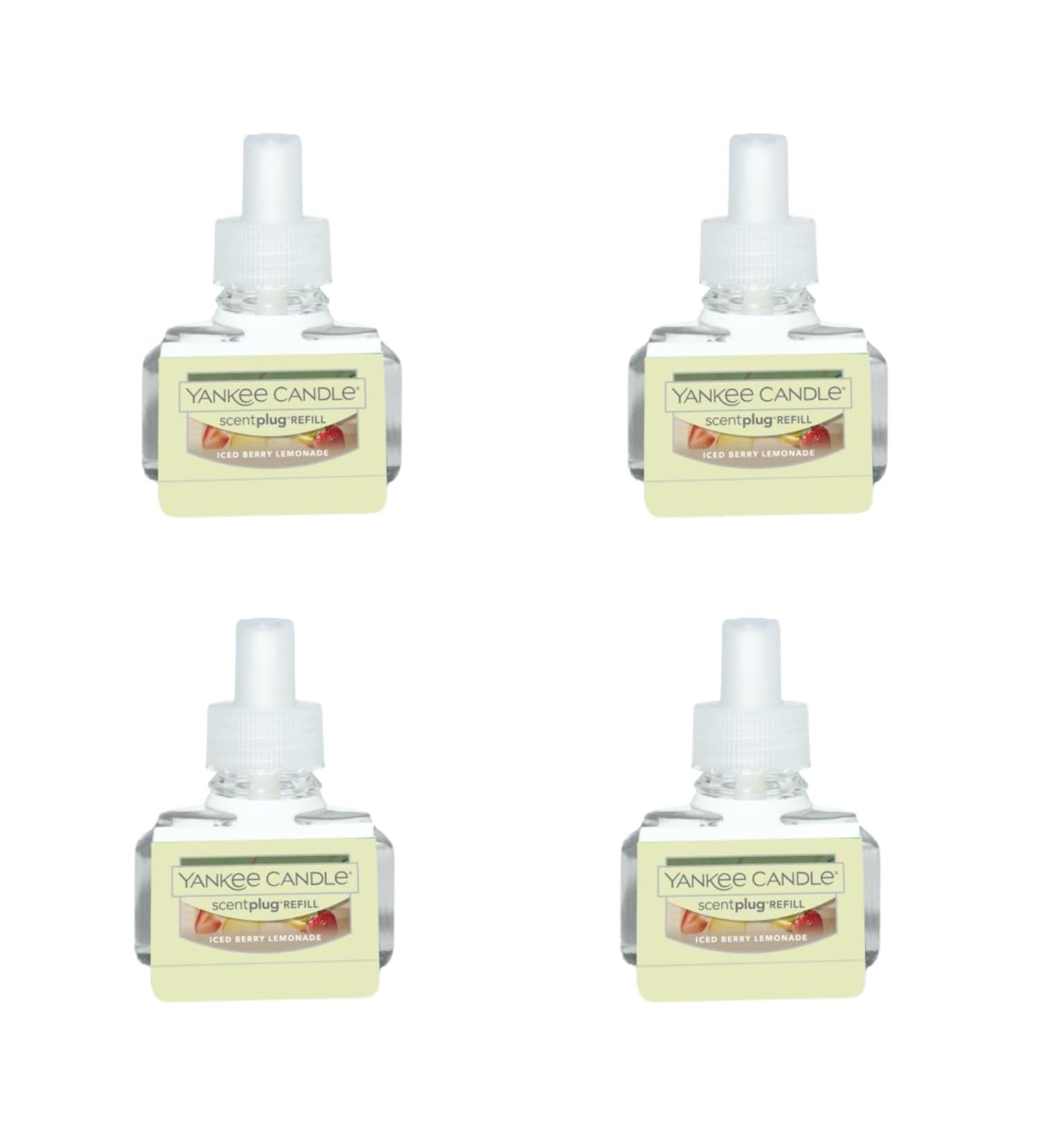 Yankee Candle Iced Berry Lemonade Electric Home Fragrance Scent Plug Refill (Pack of 4) Iced Berry Lemonade 0.625 Ounce (Pack of 4)