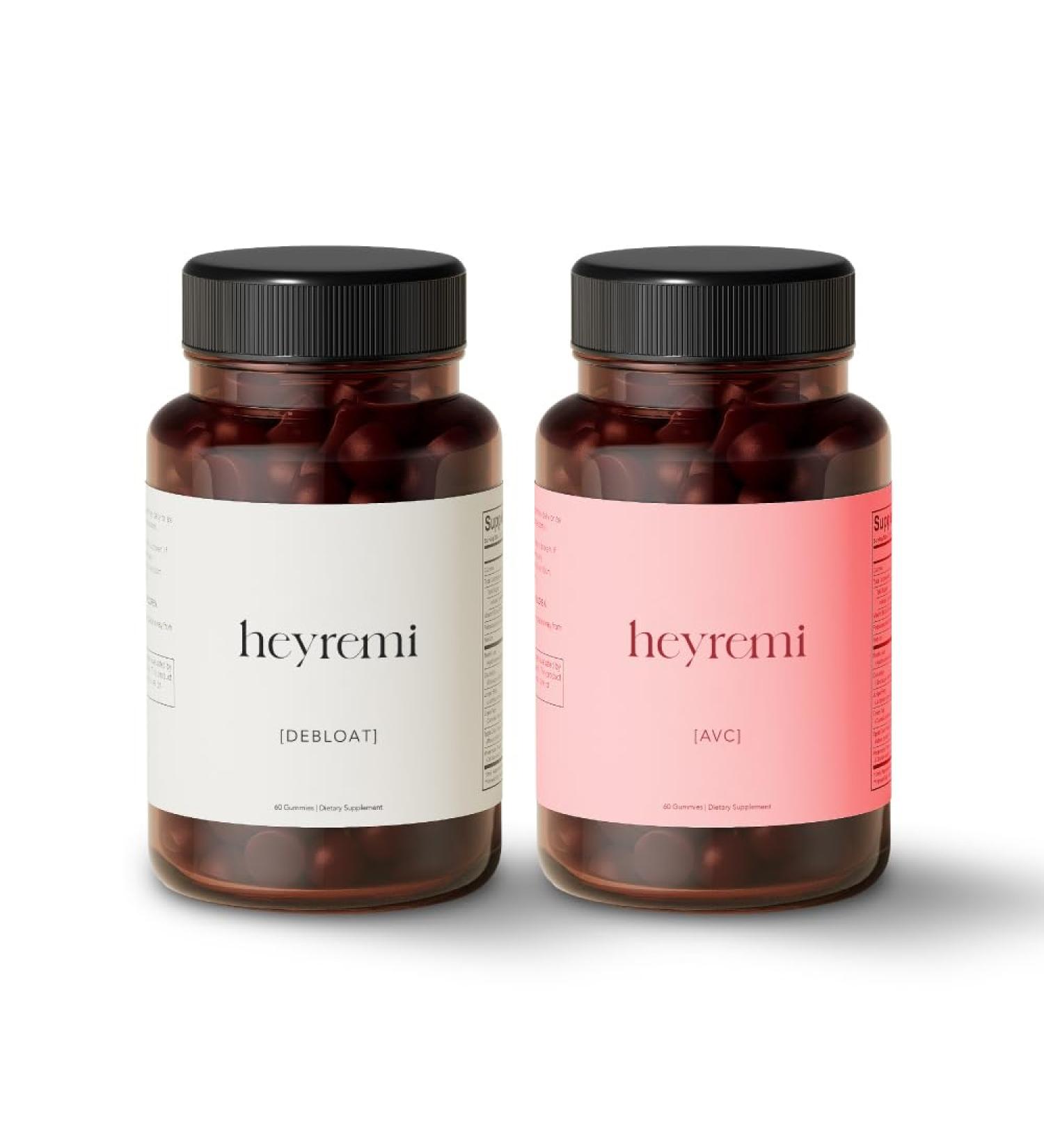 heyremi Digestive Wellness Bundle: Debloat + Apple Cider Vinegar Gummies | Natural Gut Support Formula with Herbal Ingredients | Sugar-Free Vegan Non-GMO (120 Count) - Buy Online on GoSupps.com