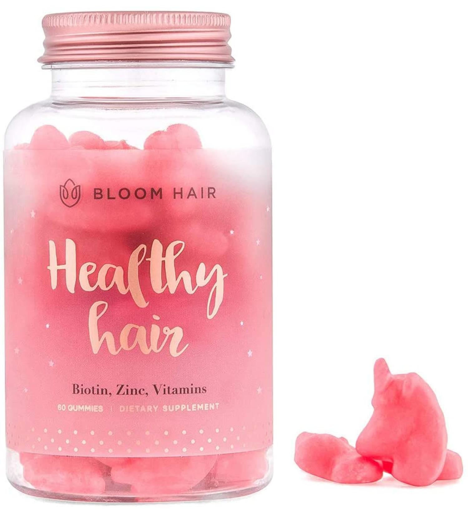 Bloom Hair Gummies: Biotin & Vegan Supplements for Rapid Hair Growth - 1 Month Supply - Buy Online on GoSupps.com