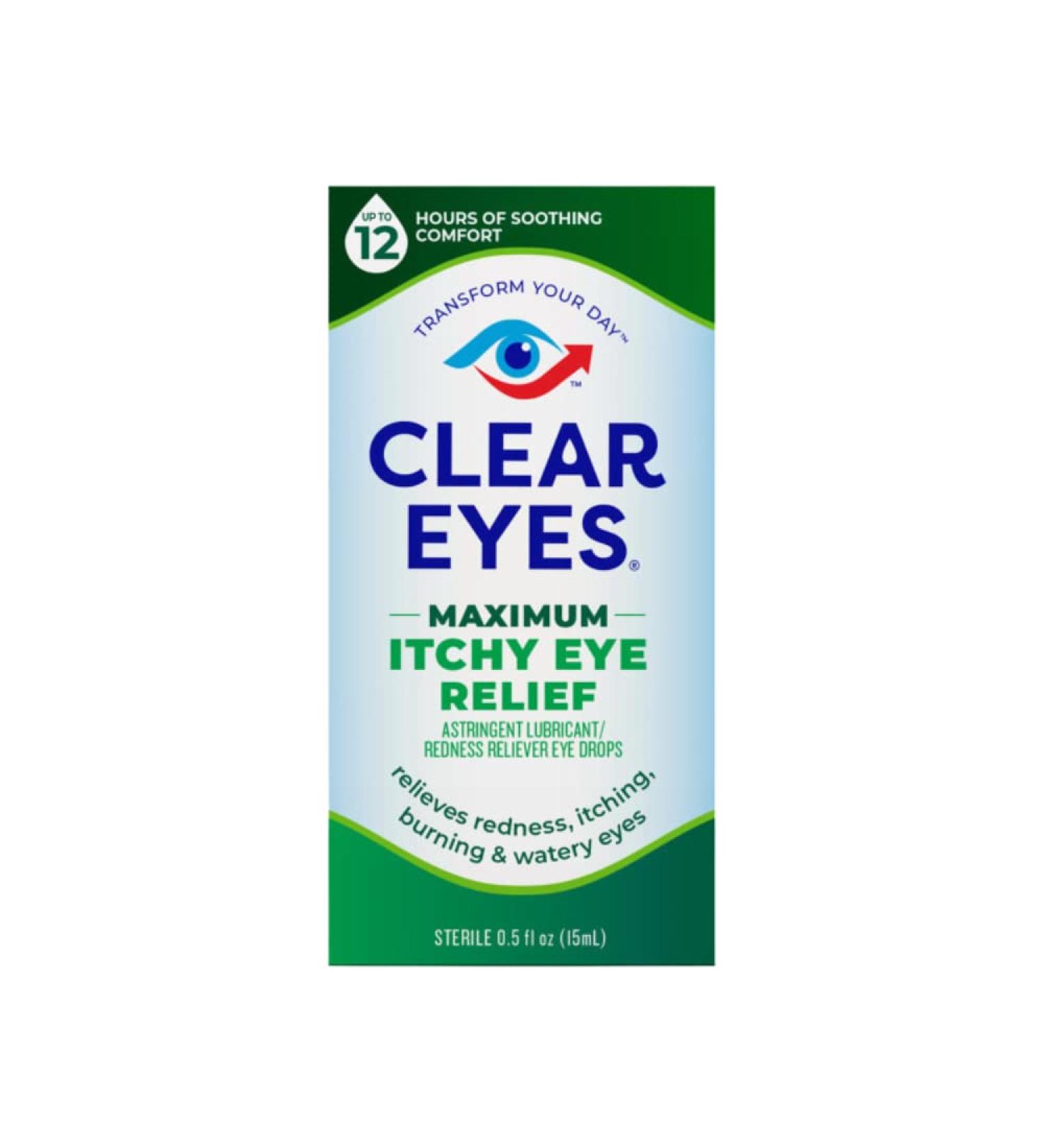 Clear Eyes Seasonal Relief Eye Drops - Astringent & Lubricant Redness Reliever 0.5 oz | Fast International Shipping - Buy Online on GoSupps.com