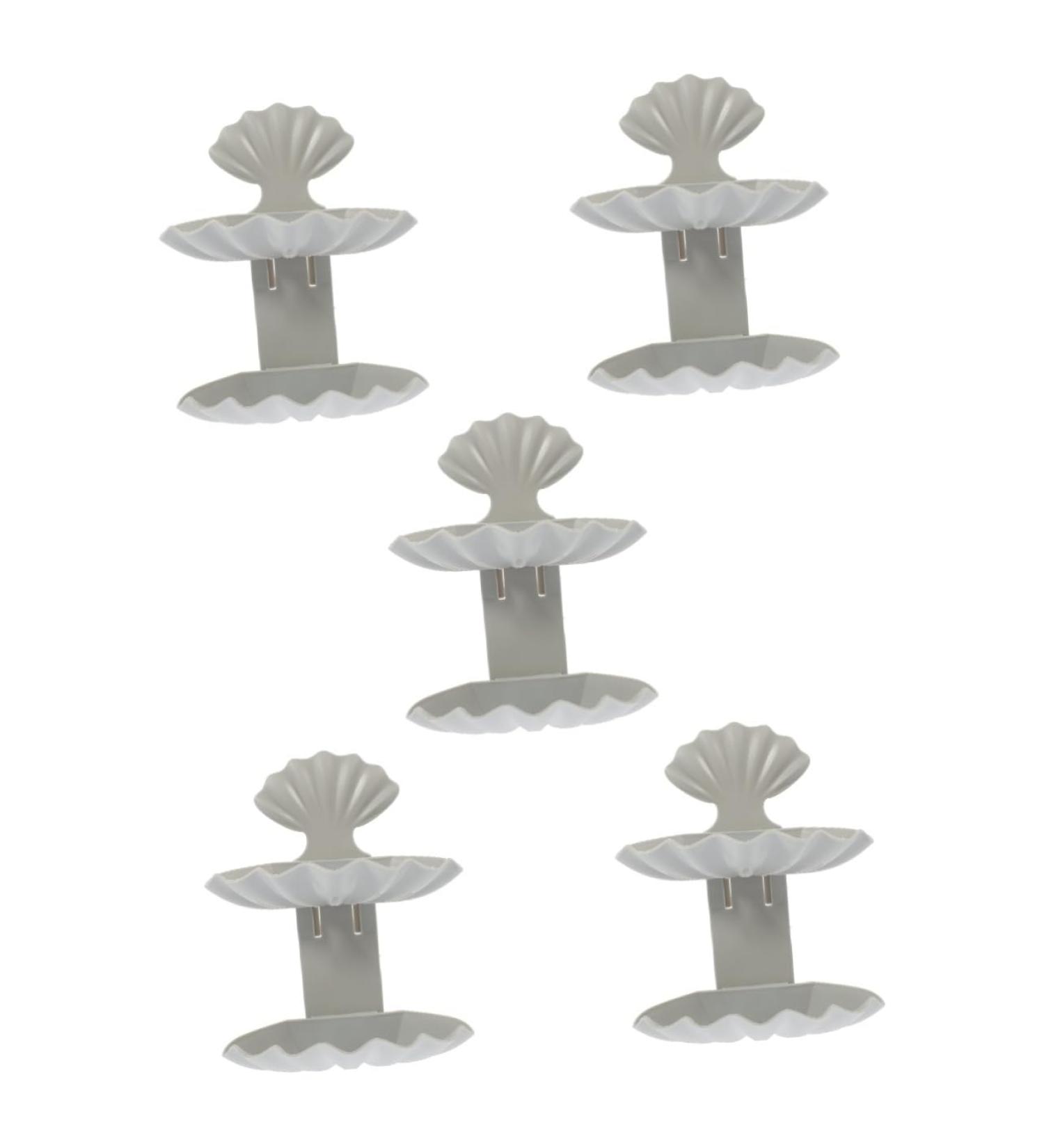 Ciieeo 5pcs Box Shell Soap Dish Wall-mounted Soap Holder Soap Drying Rack Removable Soap Holder Draining Soap Holder Kitchen Soap Stand Travel Soap Holder Shell Shape Drainer Rack Pp - Buy Online on GoSupps.com