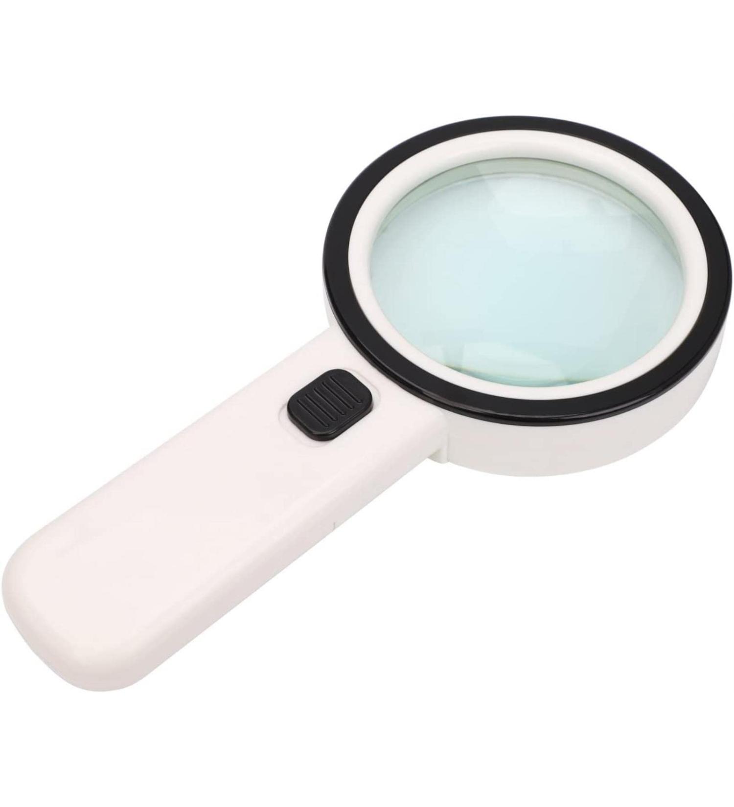 Professional 1.8X 5X Handheld Magnifier Large Magnifier with Light Reading Magnifier Optical Lens Magnifying Aids Tool for Books Newspaper Coin Stamp Full of Stars - Buy Online on GoSupps.com
