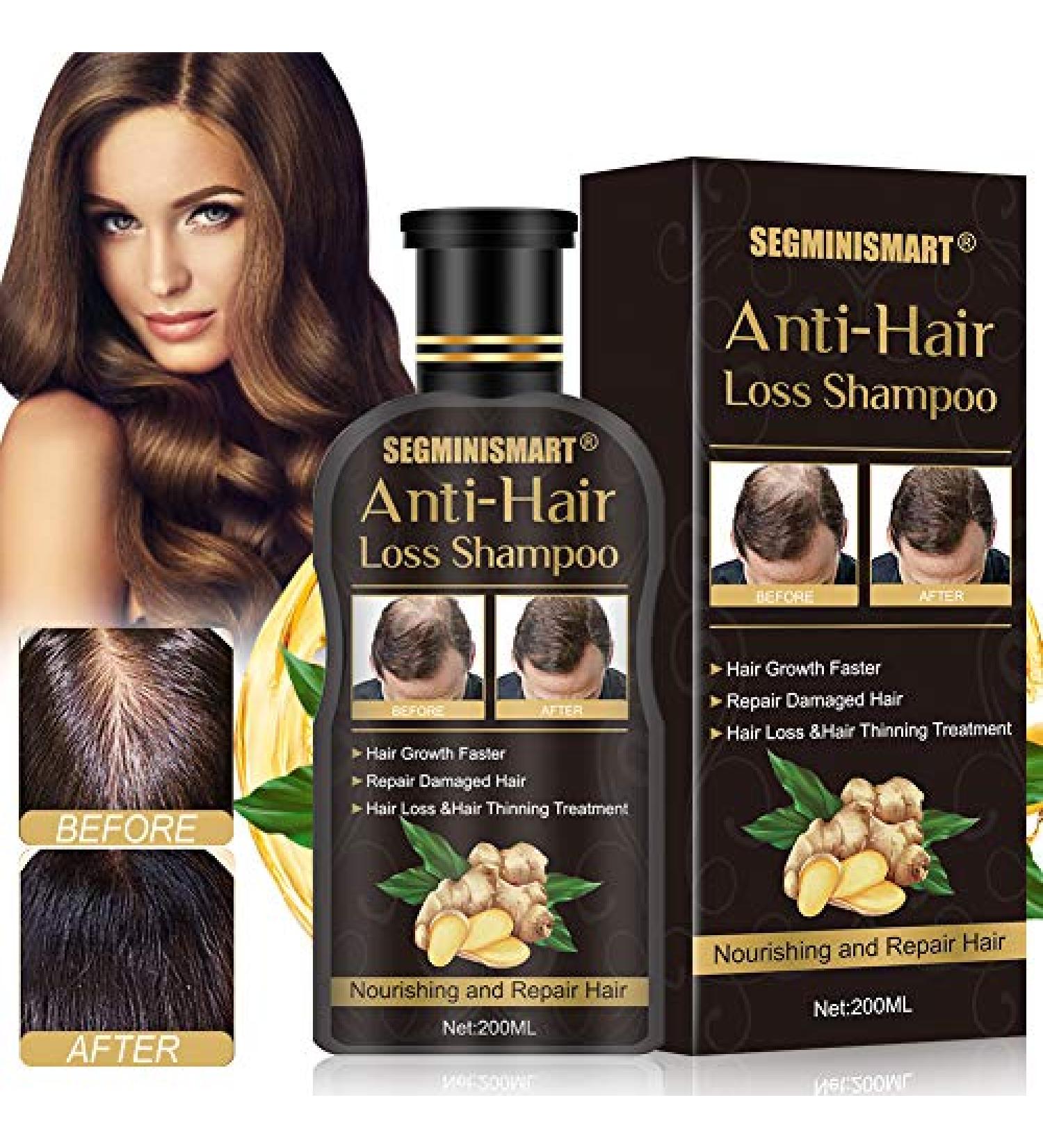 Anti-Hair Loss Ginger Shampoo for Men & Women - Promotes Thick & Fast Hair Growth - Buy Online on GoSupps.com