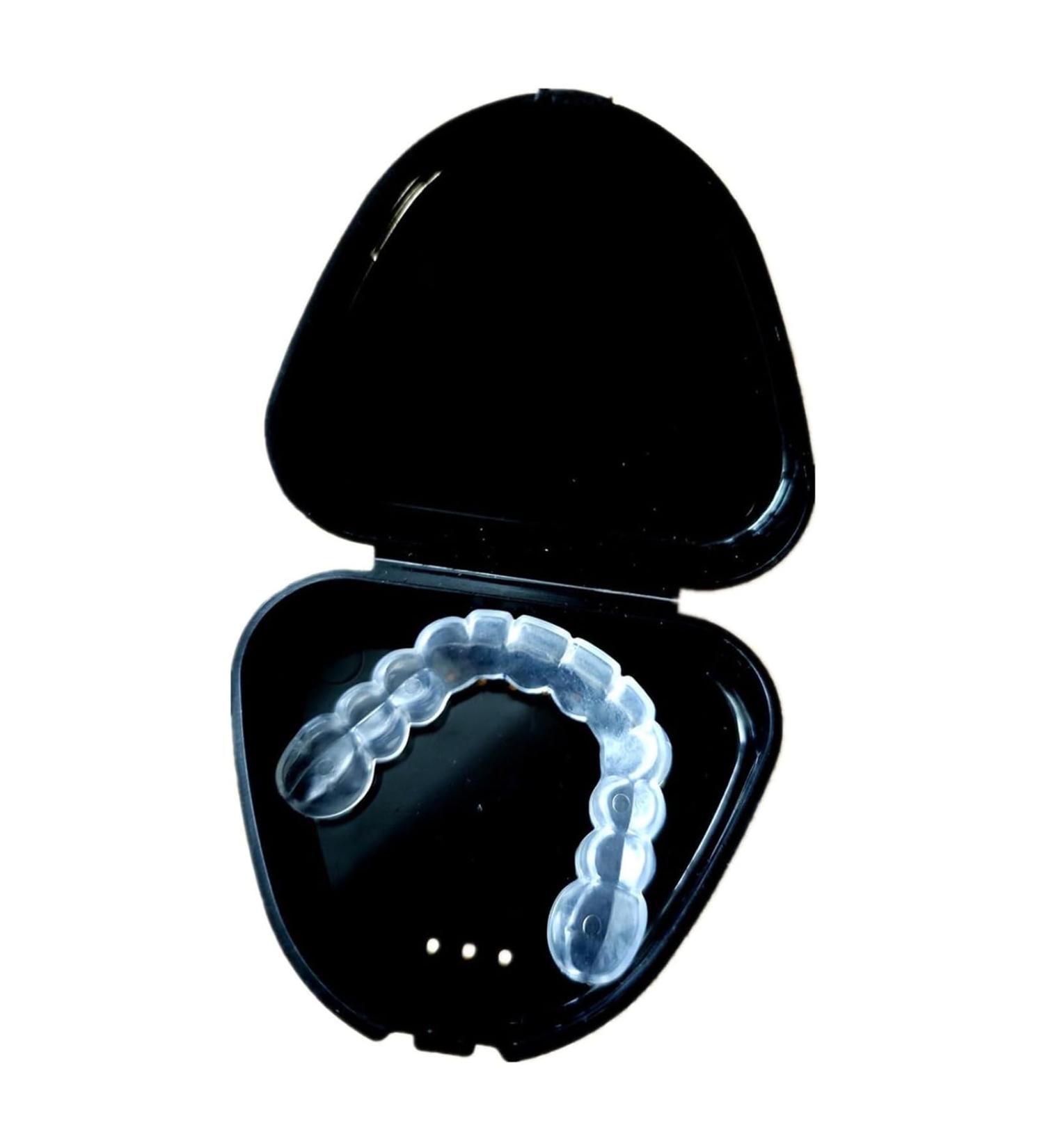 New Ready Silicone Gel Upper and Lower Denture Tray for Teeth Night Guards whitening (Middle Size Lower)