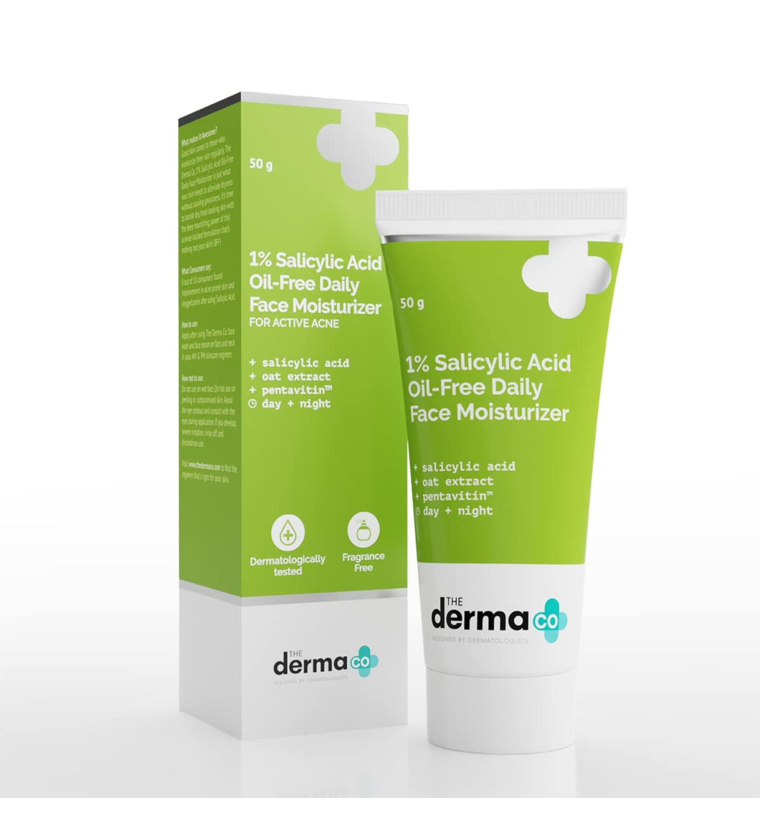 1% Salicylic Acid Oil-Free Face Moisturizer | Deep Hydration & Acne Control | Matte Finish for Oily Skin | 1.76 Oz/50g - Shop Internationally - Buy Online on GoSupps.com