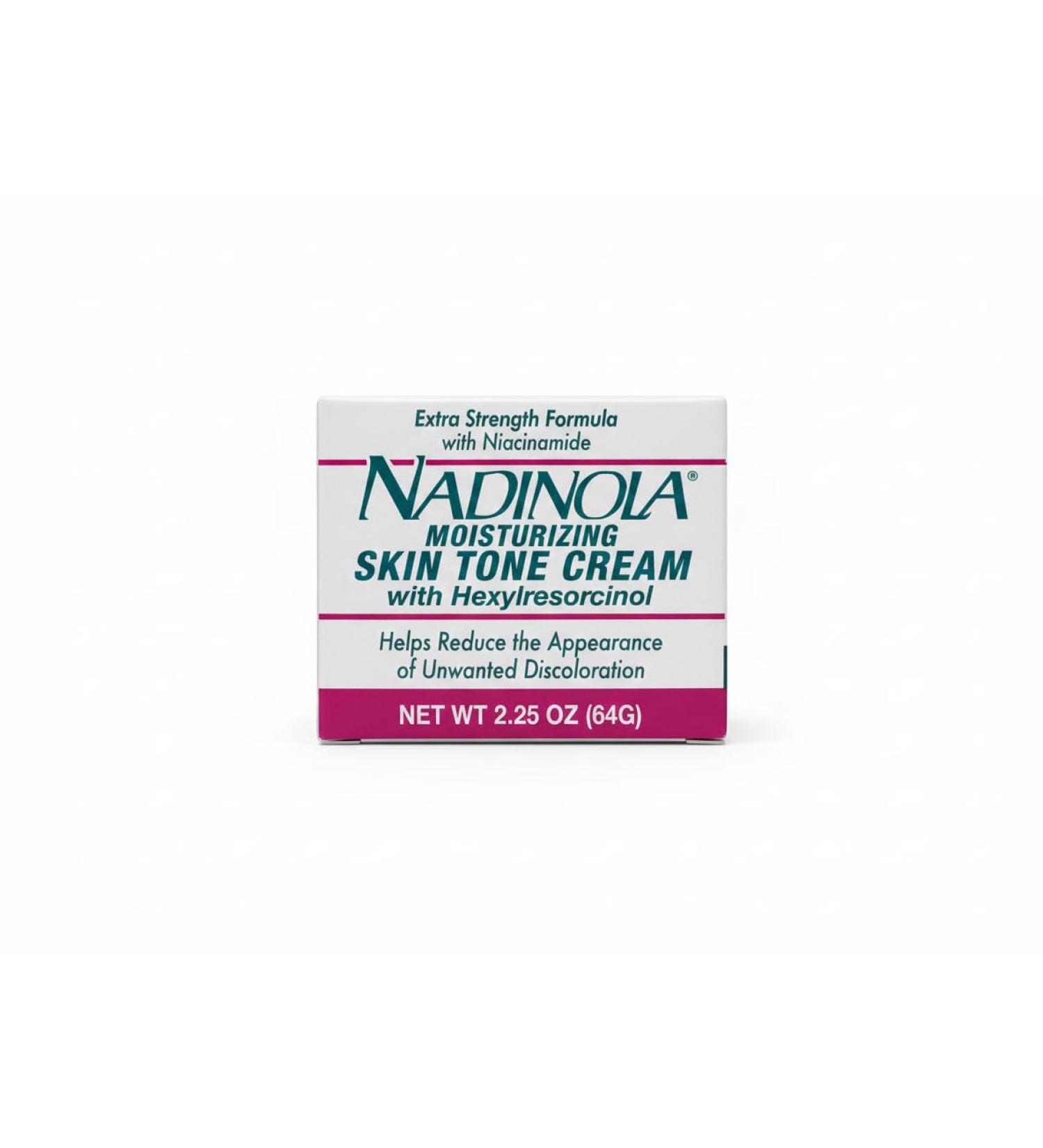 Nadinola Moisturizing Skin Tone Cream with Niacinamide and Hexylresorcinol 2.25 Oz - Buy Online on GoSupps.com