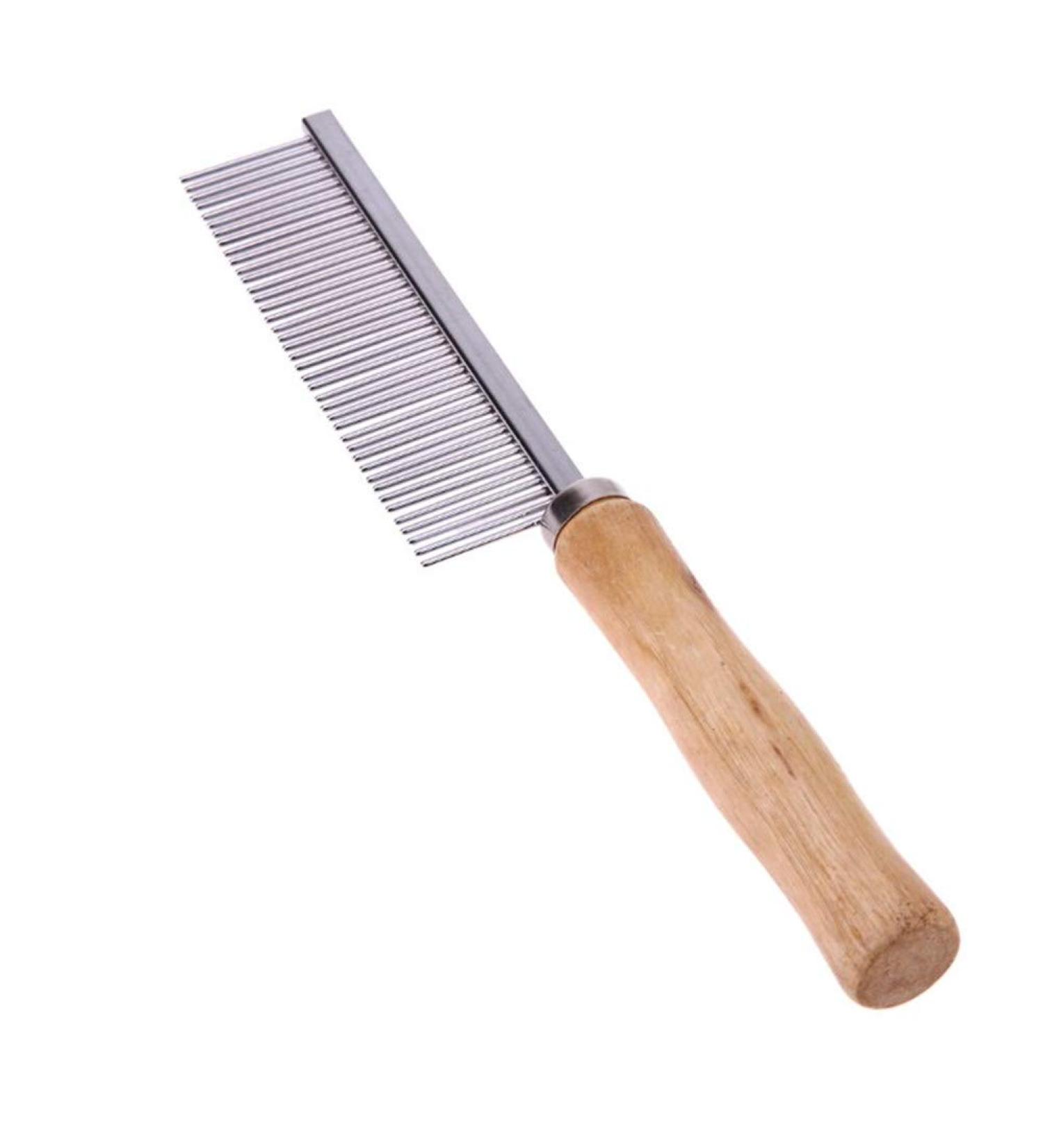 Premium Stainless Steel Cat Brush & Dog Flea Comb - Perfect Pet Grooming Tool for Shorthair Cats and Dogs | Undercoat Rake & Care Brush - Buy Online on GoSupps.com