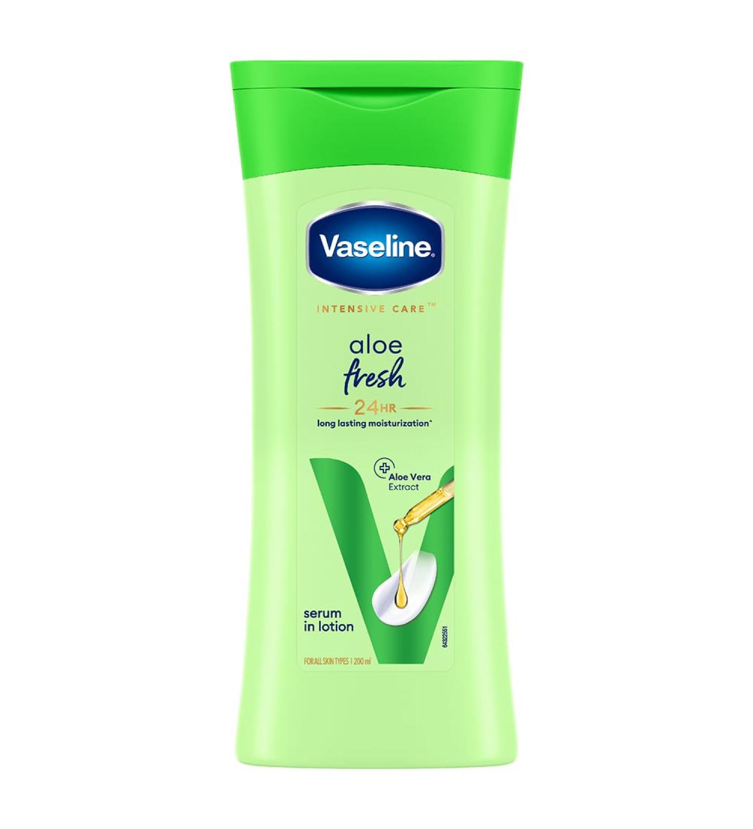 Vaseline Intensive Care Aloe Soothe Body Lotion 200 ml | Hydrating Moisturizer for Dry Skin | International Shipping Available - Buy Online on GoSupps.com