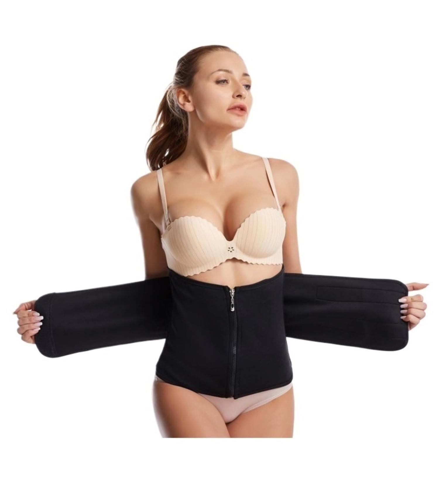 HKDYWTNB Back Brace Lumbar Support Shapewear Compression Invisible Body Shaper Waist Cincher Trainer Corset Tummy Waist Belt Large Black - Buy Online on GoSupps.com