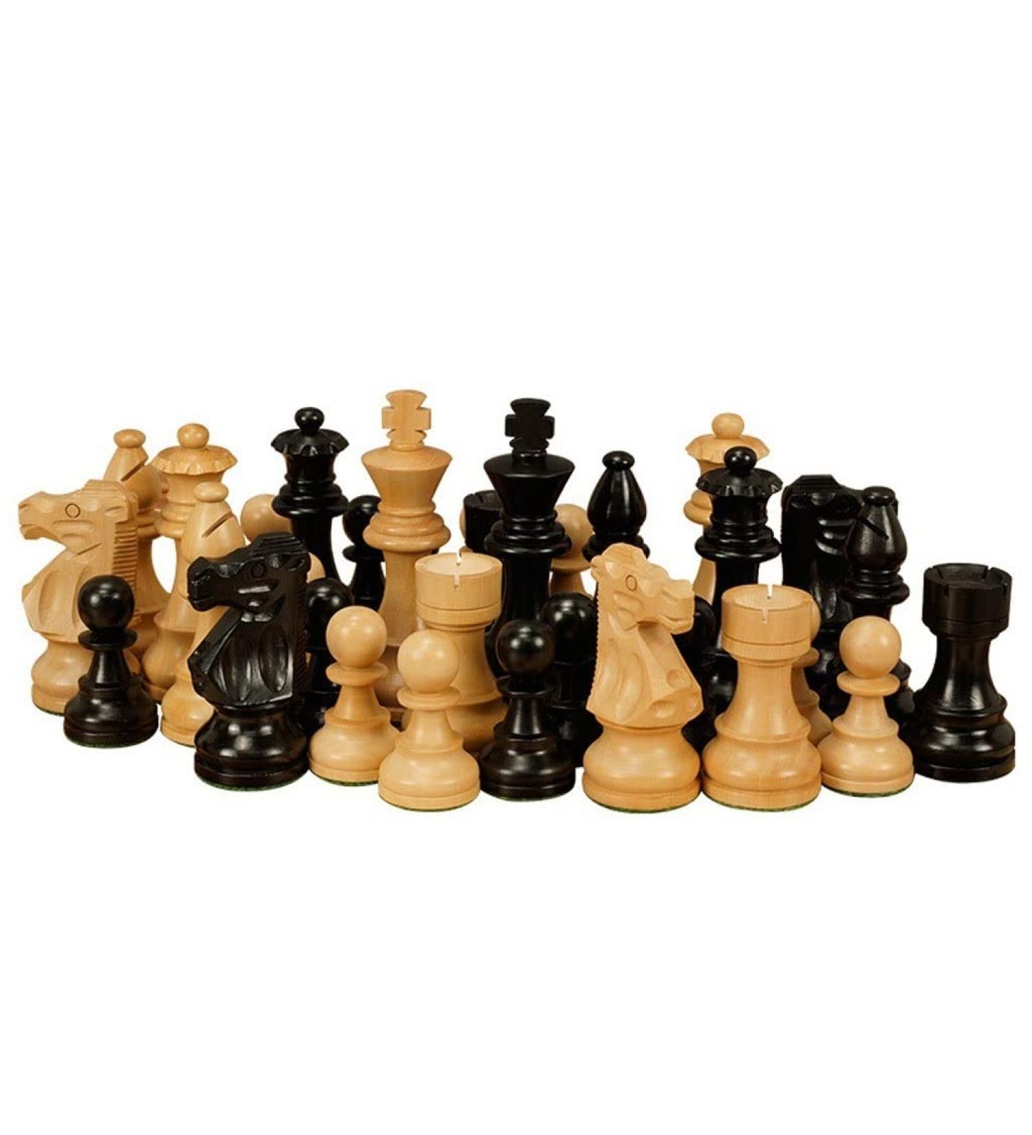 34 pcs Wood Chess Checkers Kids Intellectually Development Learn Toys Beige Brown Wooden Chess Pieces Checkers Chess Set (Color : Beige+Brown) (Beige+Brown) - Buy Online on GoSupps.com