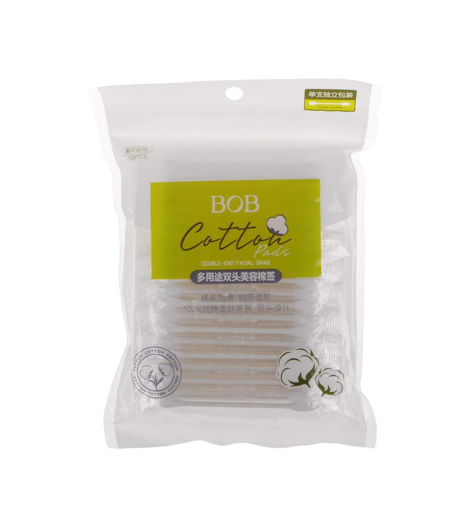 Yiwann Cotton Swabs - Disposable Double Ended Cotton Buds Individually Wrapped 100 Count - Portable Travel Essentials for International Shipping - Buy Online on GoSupps.com