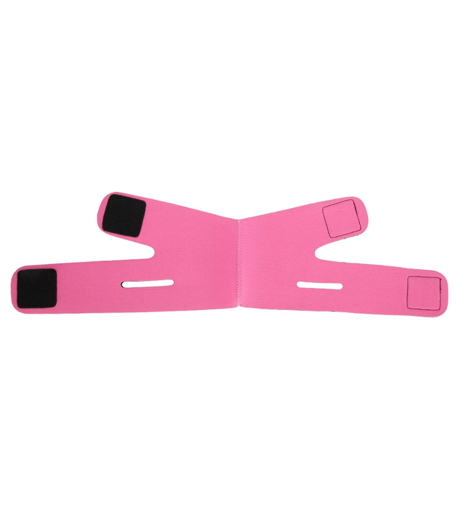 Double Chin Reducer & Face Slimming Strap - V Line Lifting Mask Reusable Facial Lift Belt (Rose Red) - Shop Now for Effective Contouring - Buy Online on GoSupps.com
