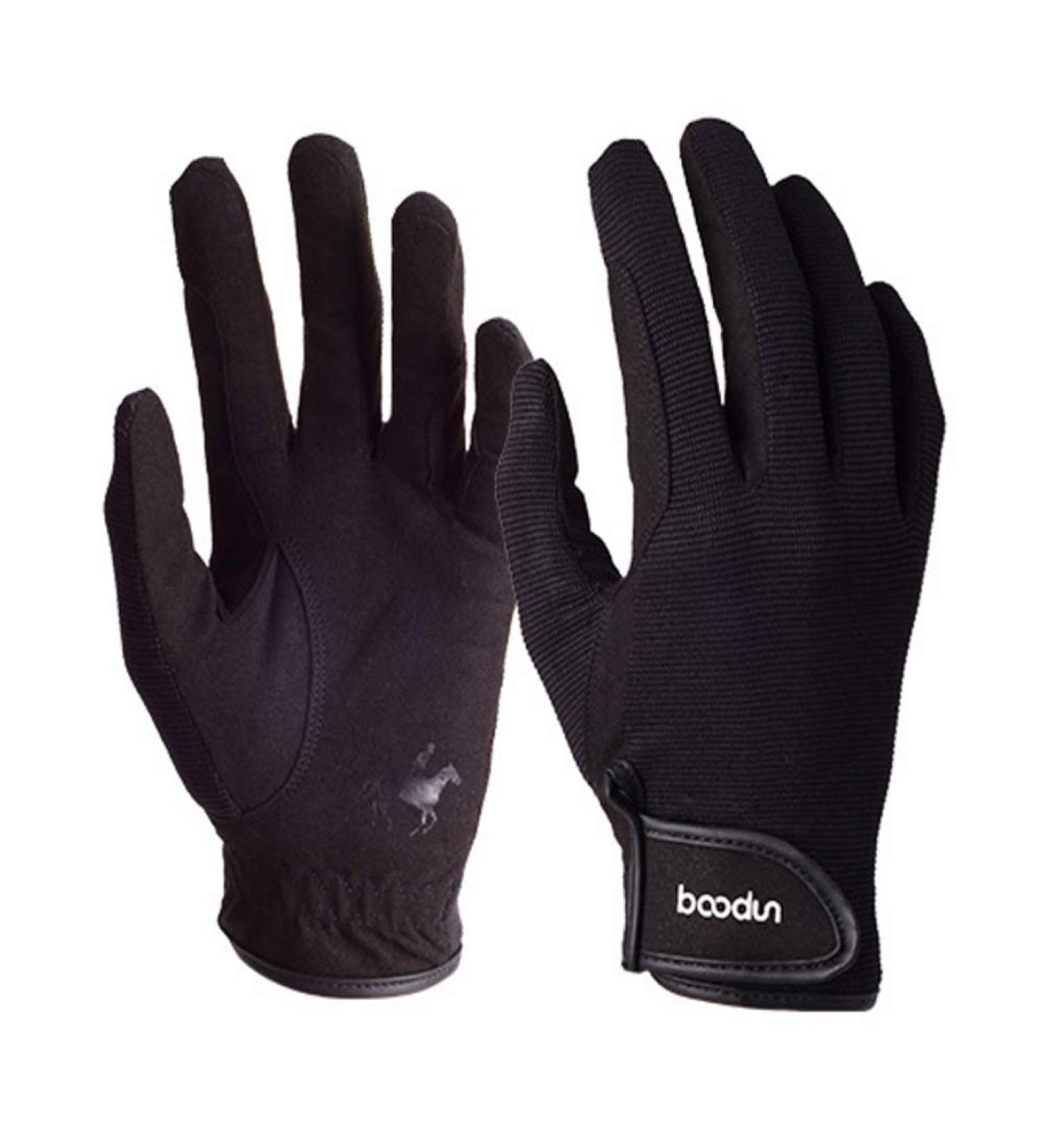 AICTIMO Professional Riding Gloves - Breathable & Comfortable Unisex - Black S/M - Ideal for Equestrian Use - Buy Online on GoSupps.com