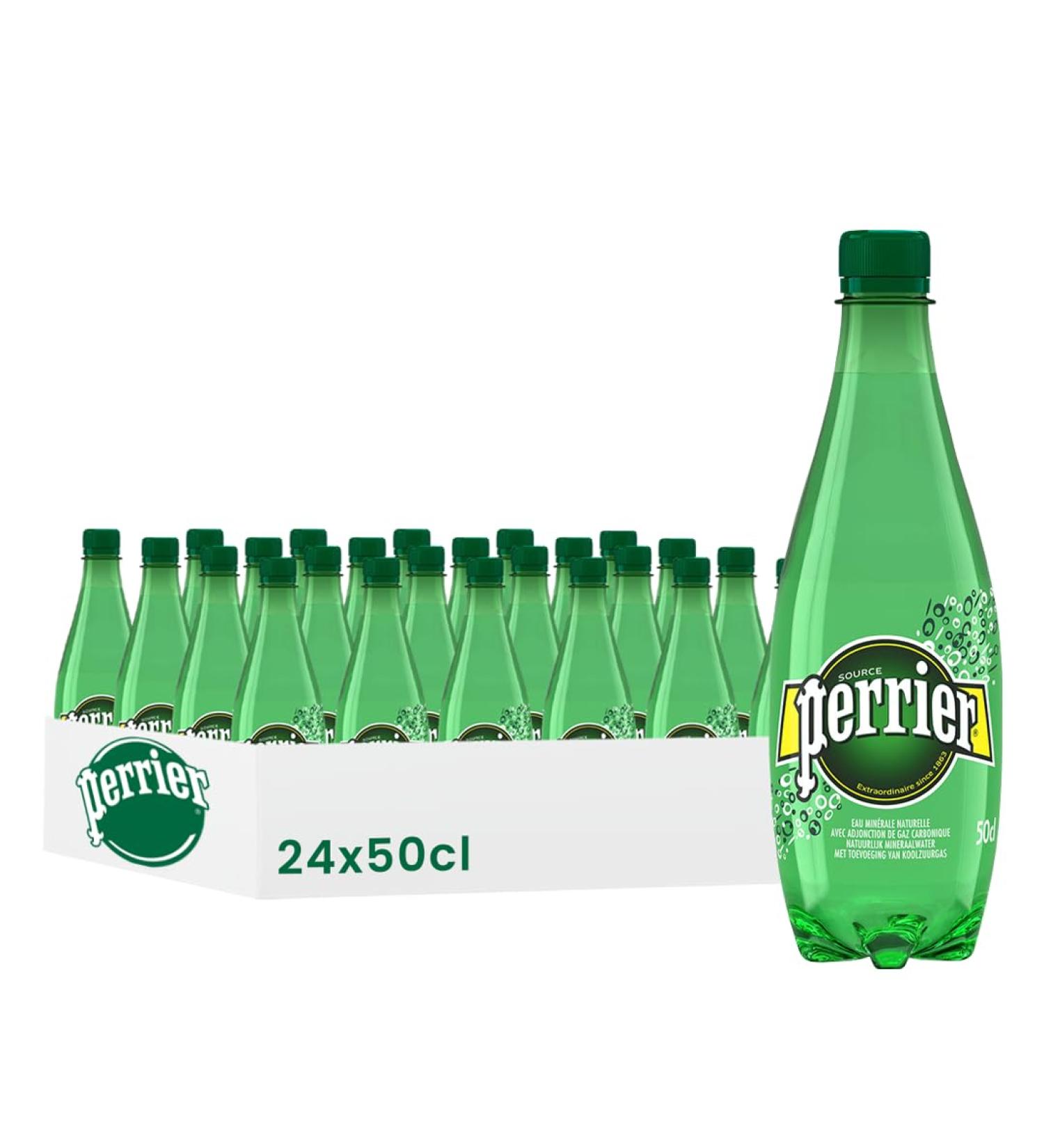 Perrier Eau Min rale Naturelle Gazeuse 50cl Pack de 24 Bouteilles - Buy Online on GoSupps.com