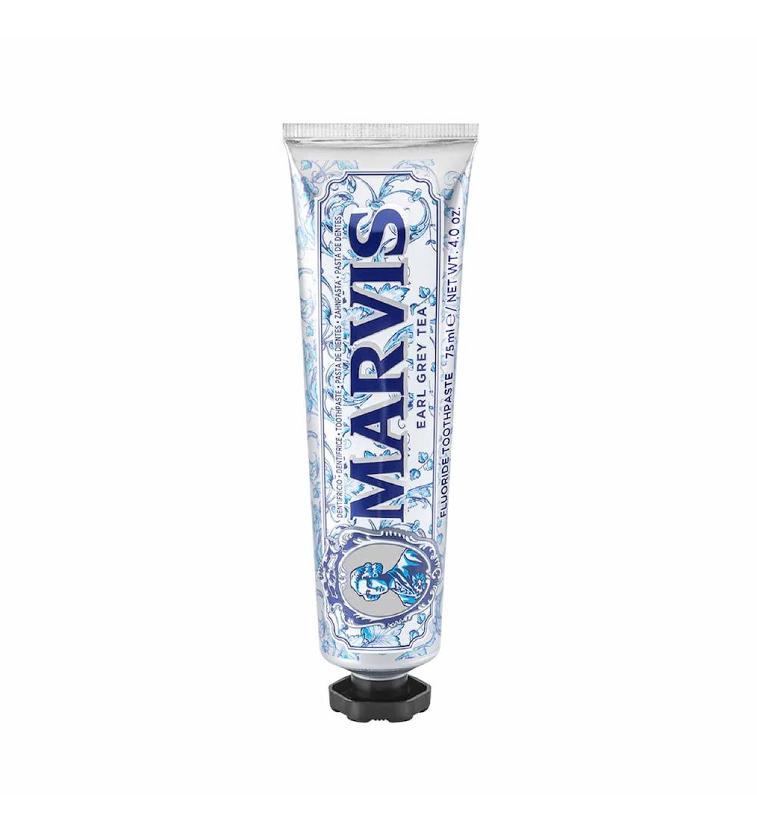 Marvis Earl Gray Tea Toothpaste - Black Tea & Bergamot Flavor - Limited Edition - 75ml - Buy Online on GoSupps.com
