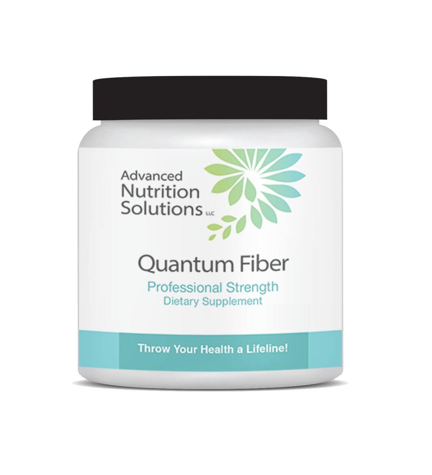 Advanced Nutrition Solutions Quantum Fiber Powder - Blood Sugar & Bowel Support | Brown Rice Bran, Apple Pectin, Fig, Prune - 15.87 oz - Buy Online on GoSupps.com