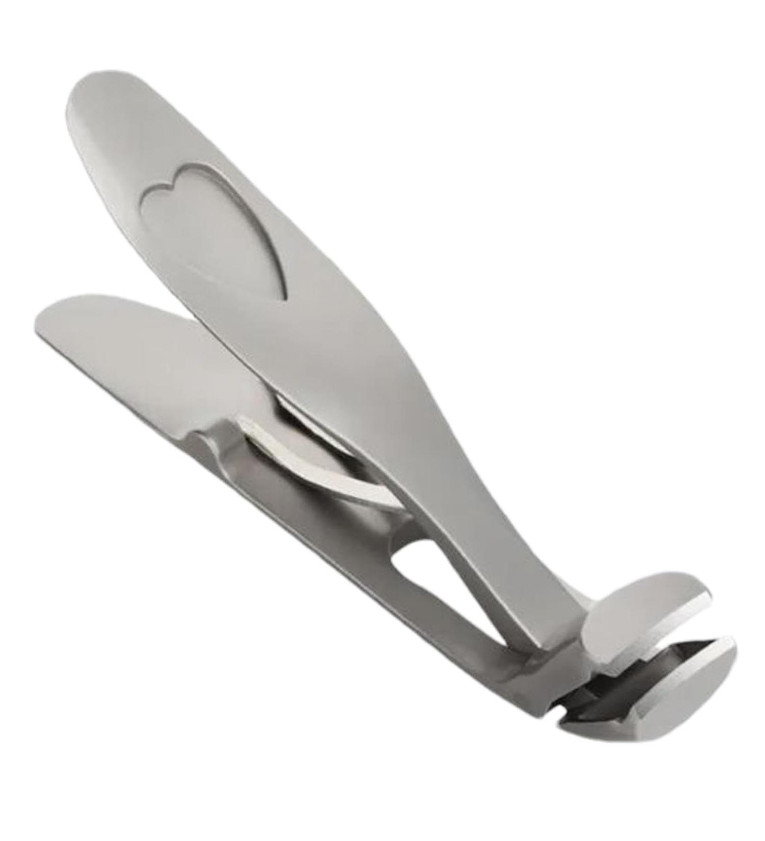 Angled Nail Clippers Thick Nail Clippers for Men | Large Angled Head Nail Clippers - Wide Jaw Nail Clippers with Wide Opening Ergonomic Anti Splash Nail Clippers for Men Grey Silver Single - Buy Online on GoSupps.com