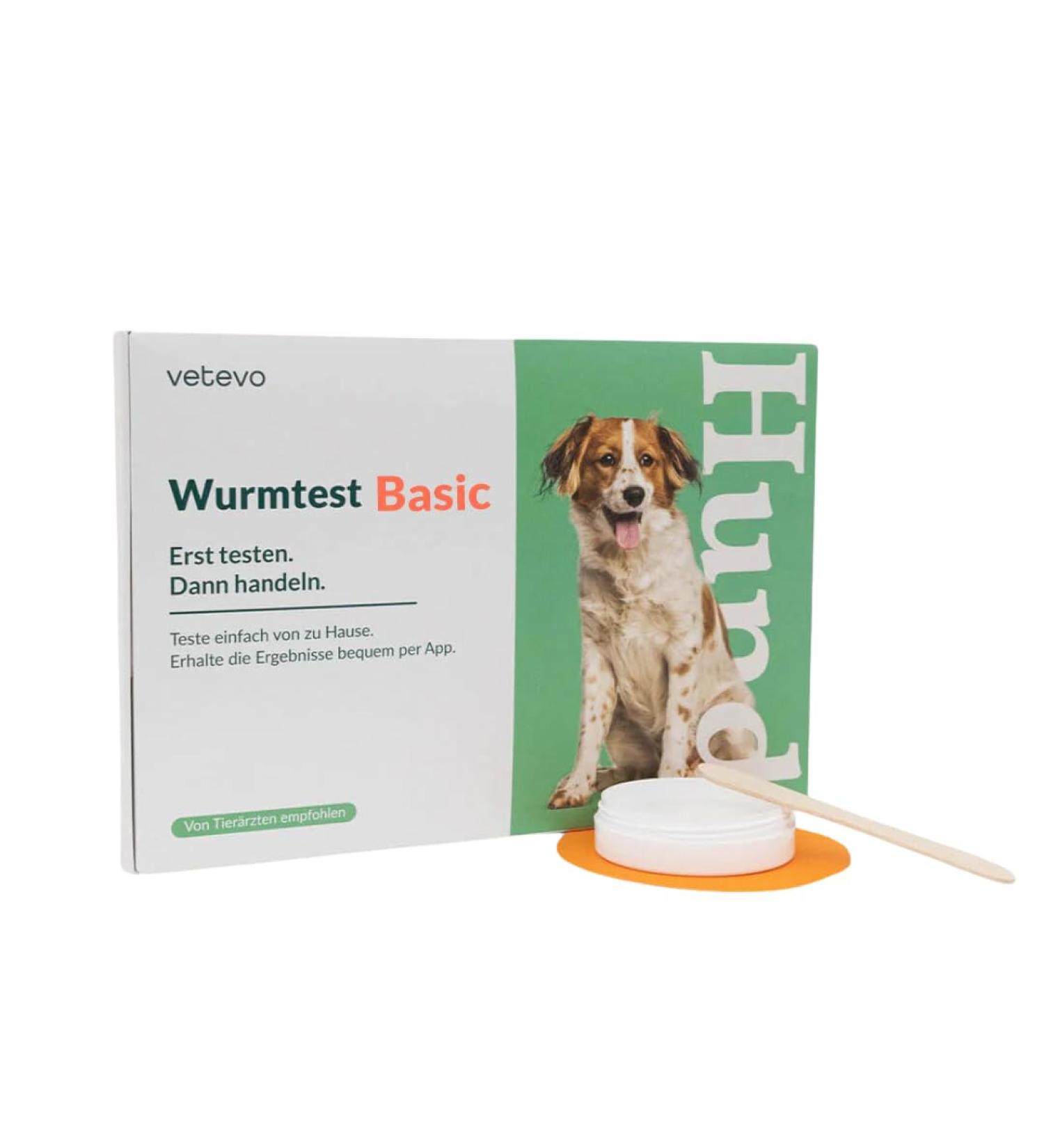 Vetevo Wurmtest Dog - Fast 12h Results for Roundworms Hookworms & Coccidia - Precise Parasite Test for All Dogs | International Shipping - Buy Online on GoSupps.com