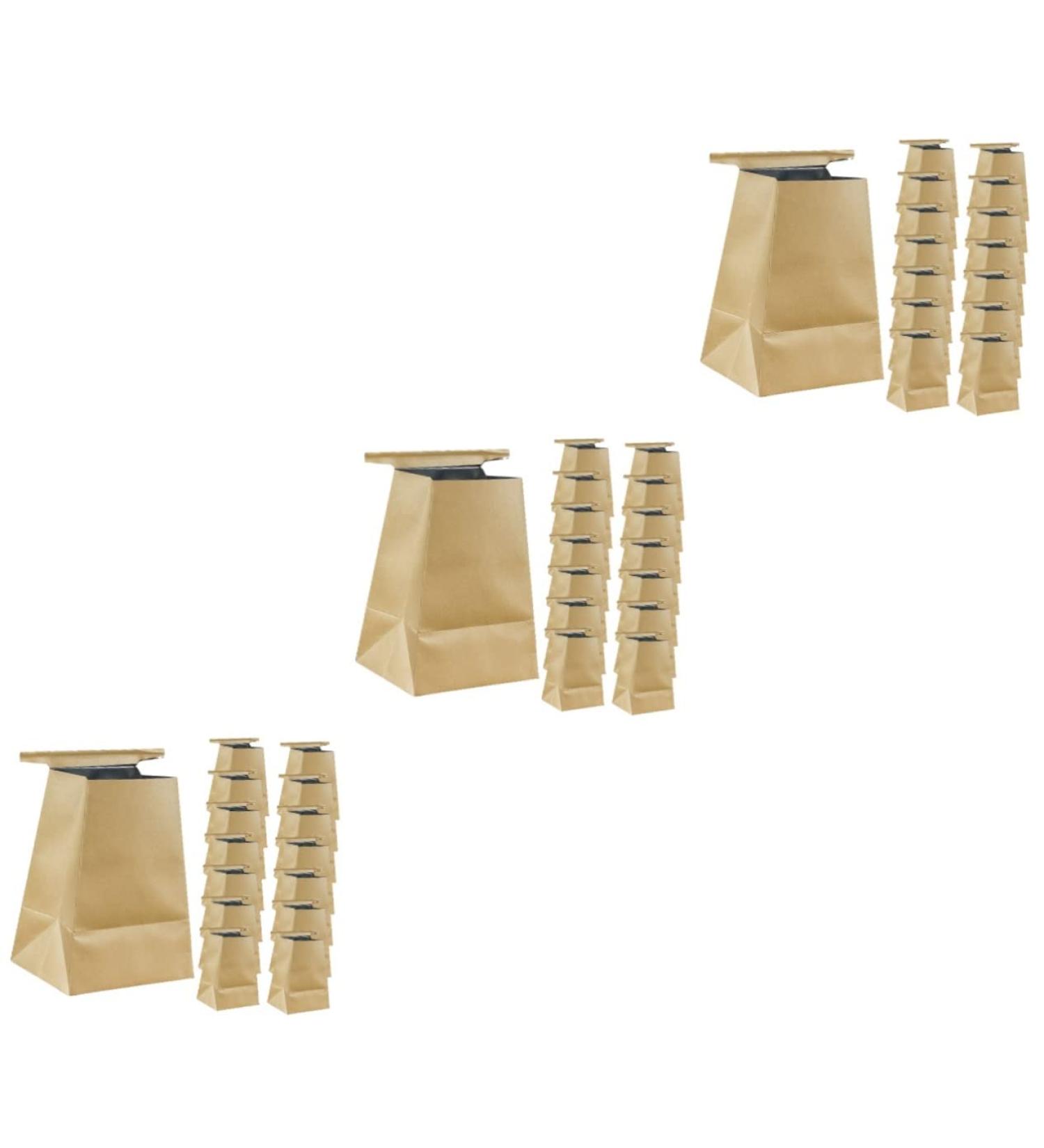 45 Pack Healeved Car Trash Bags - Disposable Vomit Bags for Travel - Light Brown Kraft Paper - Buy Online on GoSupps.com