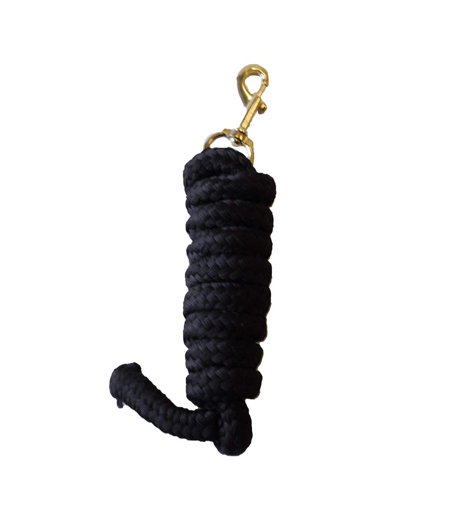 Rhinegold Luxe Lead Rope Black One Size