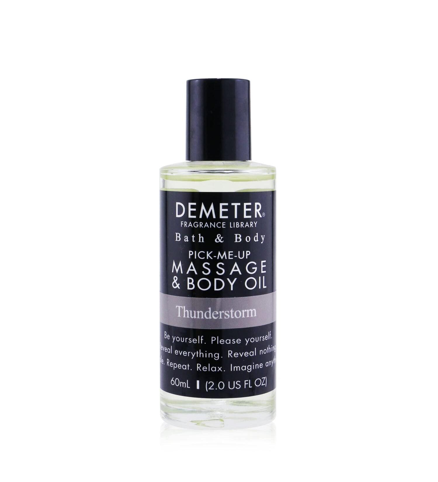 Buy Demeter Thunderstorm Massage & Body Oil 60ml | Soothing Aromatherapy for Relaxation | International Shipping Available - Buy Online on GoSupps.com