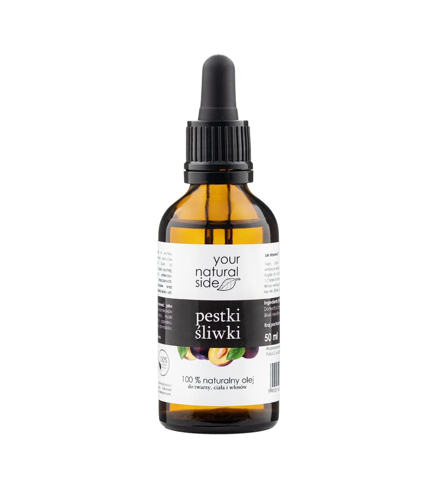 Your Natural Side Plum Cosmetic Oil | Prunus Domestica Seed Oil 50 ml unrefined
