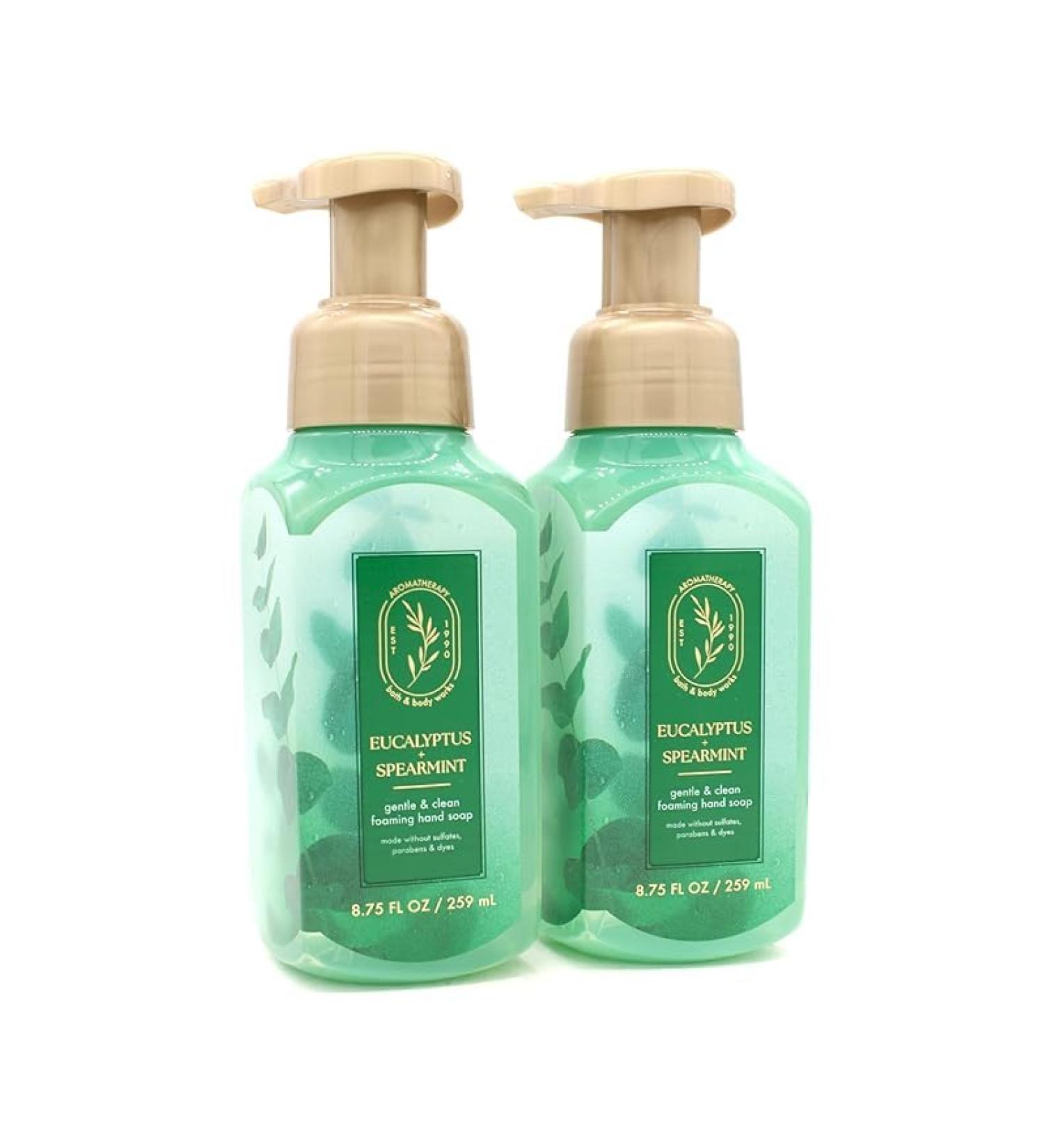 Eucalyptus Spearmint Bath and Body Gentle Foaming Hand Soap 8.75 fl oz each 2 pack (Artwork Packaging May Vary)