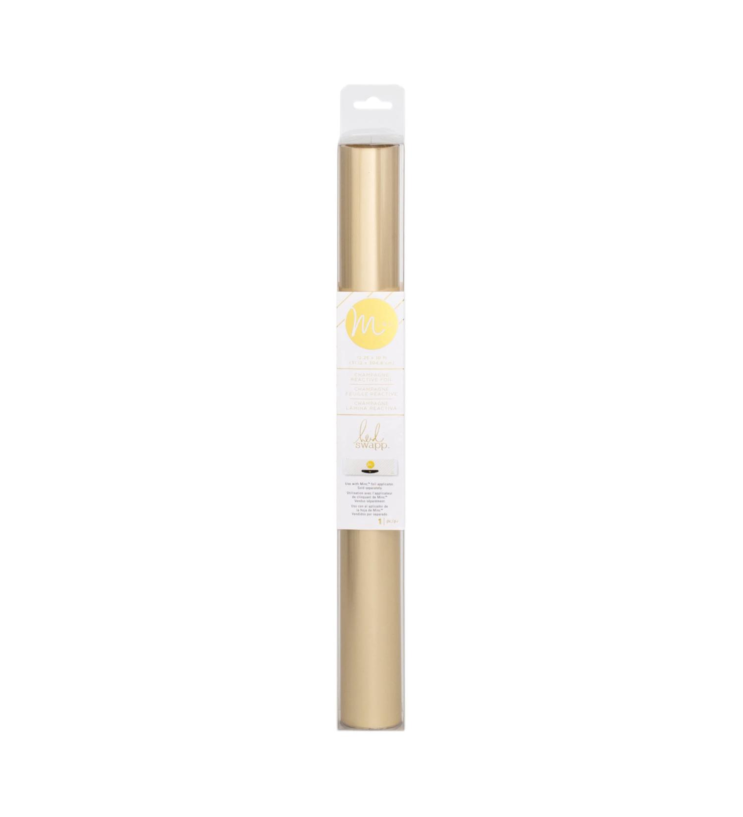 Heidi Swapp Minc Champagne Foil Roll - 12 x 120-inch | Reactive Foil Option - Buy Online on GoSupps.com