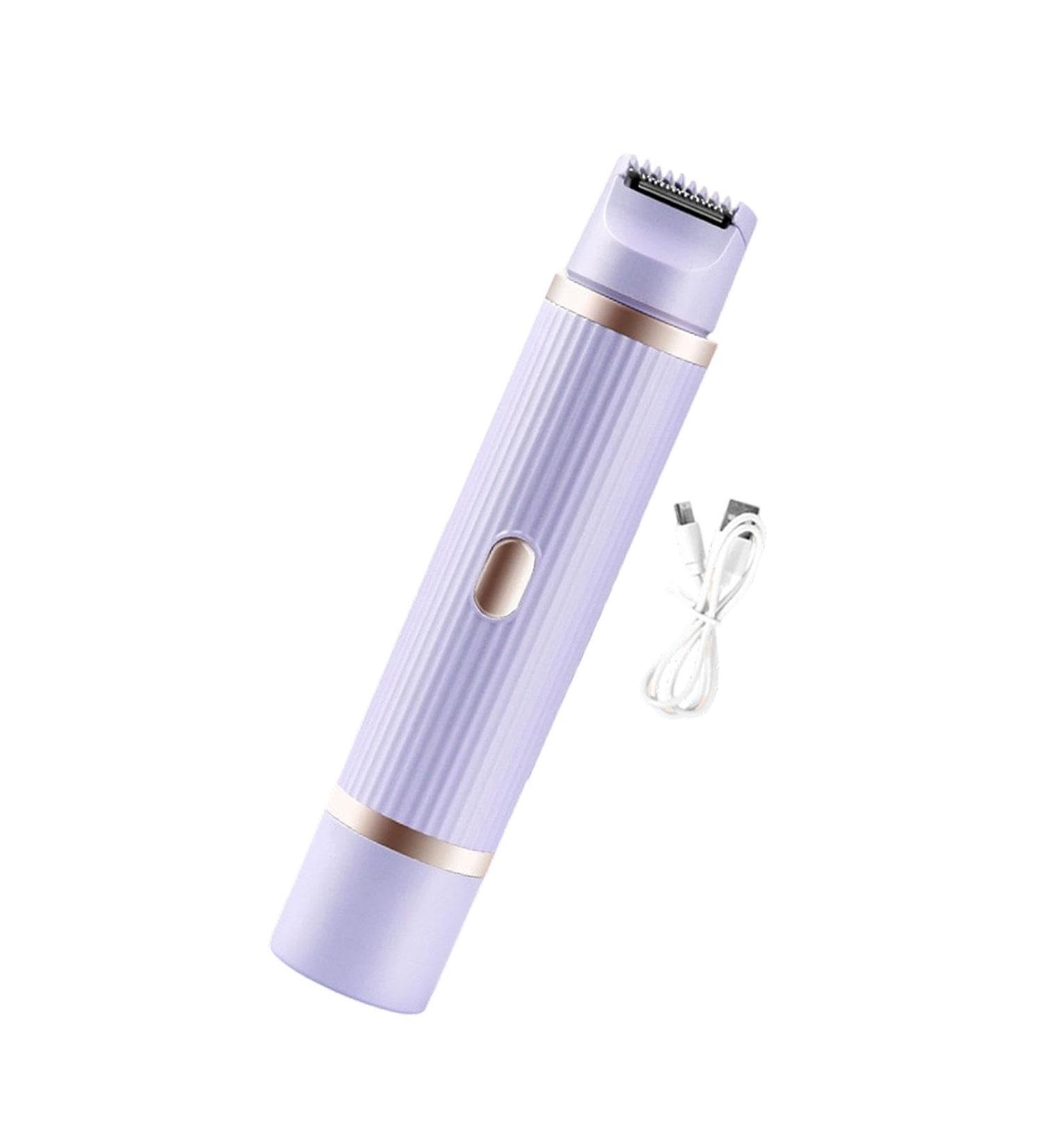 Oshhni Tondeuse bikini pour femmes pilateur facial double t te rasoir lectrique portable et facile nettoyer pour le menton et les aisselles Violet - Buy Online on GoSupps.com