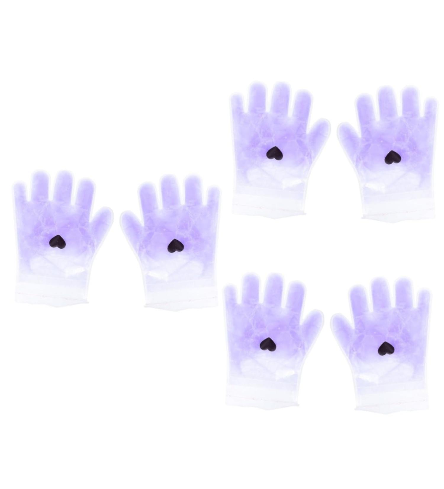 FRCOLOR 3 Pairs Lavender Hand Wax Set Dry Skin Gloves Beauty Hand Wax Cover Paraffin Wax Paraffin Bath for Feet Moisturizing Socks Paraffin Bath Mitts Spa Socks Pe Bag Frosted Suite Purple - Buy Online on GoSupps.com