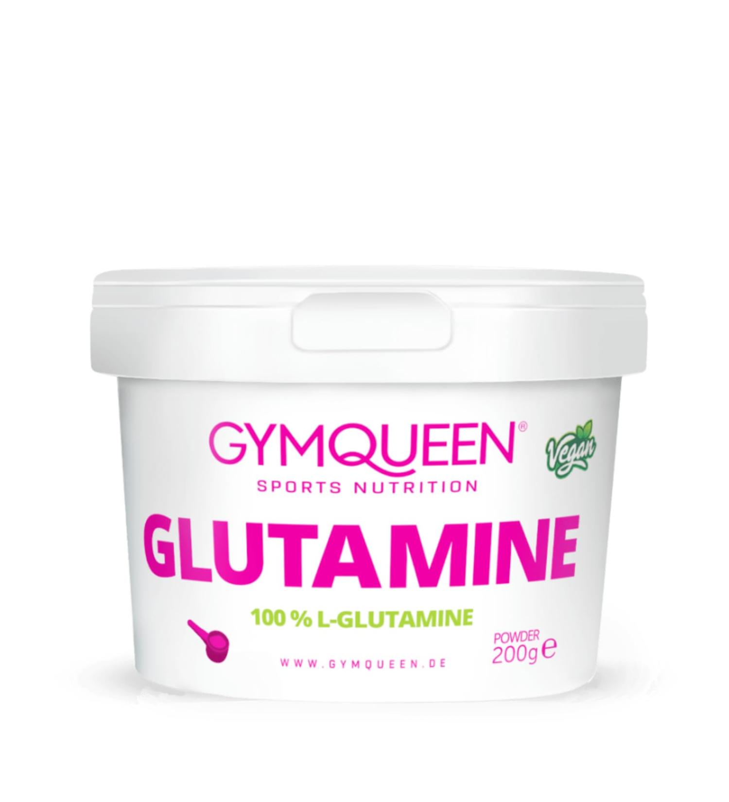 Buy Gymqueen L-Glutamine Powder 200g - Pure Vegan Amino Acid Odorless & Additive-Free for Optimal Performance - Buy Online on GoSupps.com