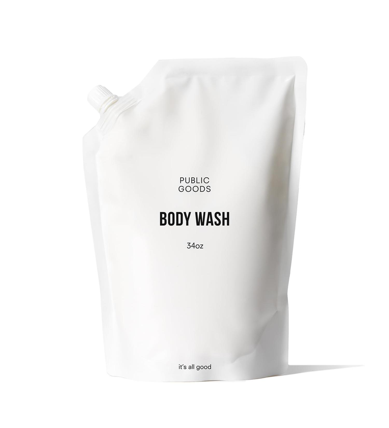 Public Goods Body Wash for Men and Women | Natural Soap for Bath & Shower | Body Scrub Made with Organic Essential Oils | Sulfate & Paraben Free | Vegan Friendly | 34 Fl Oz Refill 34 Fl Oz (Pack of 1) - Buy Online on GoSupps.com