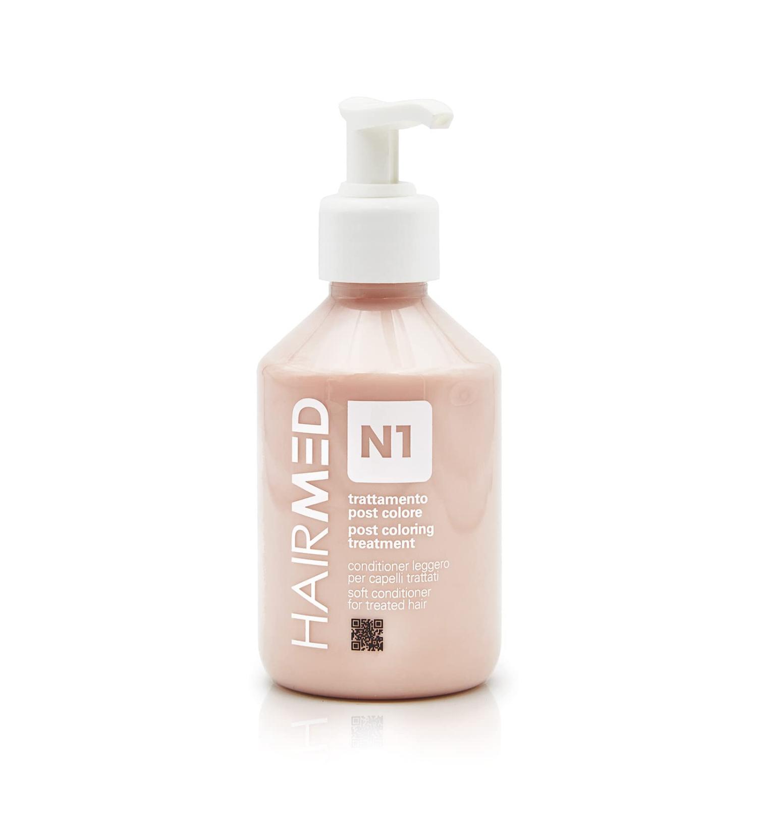 HAIRMED HAIRMED N1 Balsamo Professional Hair Conditioner for Coloured or Finished Hair - Moisturising and Restructuring Finished Hair - Post Colour - 200 ml