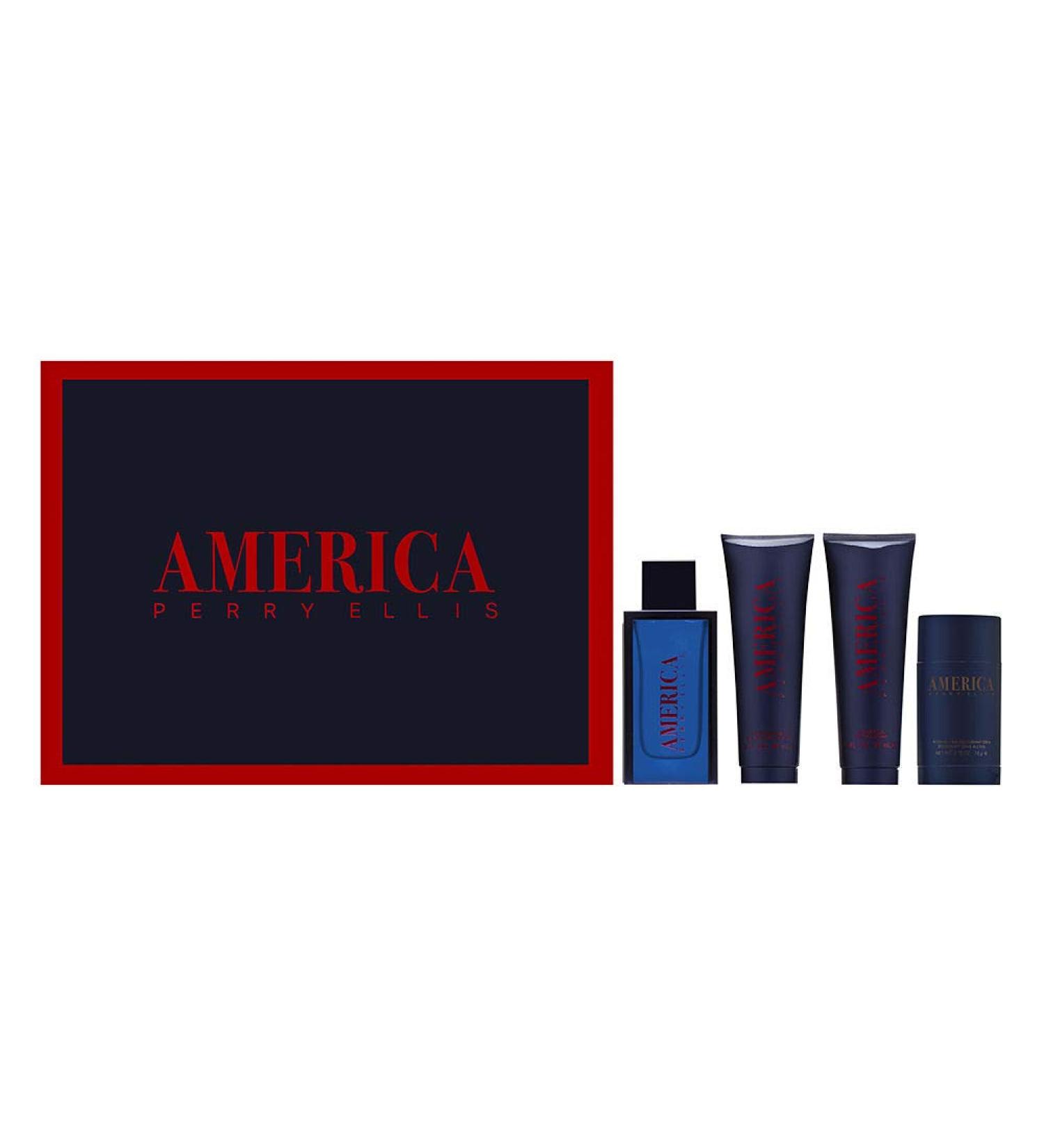 Perry Ellis Fragrances Perry Ellis America - 4-piece Gift Set 3.4 Fl Ounce
