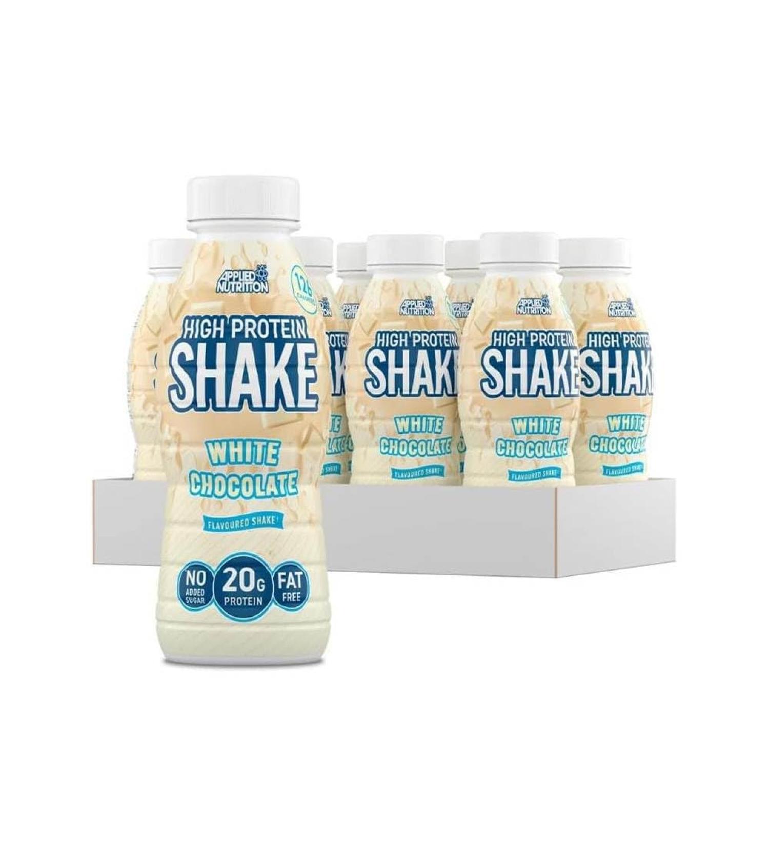 Applied Nutrition Ready To Drink High Protein Shake White Chocolate 8X330ml - Buy Online on GoSupps.com