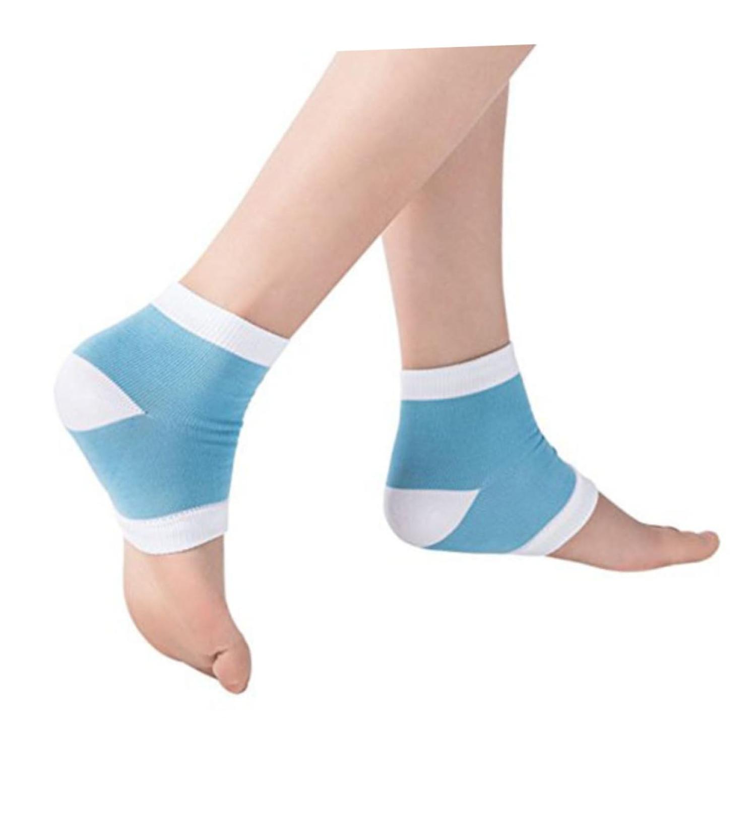 POPETPOP Foot Cover Floral Hair Wreath for Women Lotion Socks Nylon Socks Calcetines para Mujer Vented Heel Sleeves Blue Ladies Socks Moisturising Gel Heel Socks Miss Spa Set Moisturizing - Buy Online on GoSupps.com