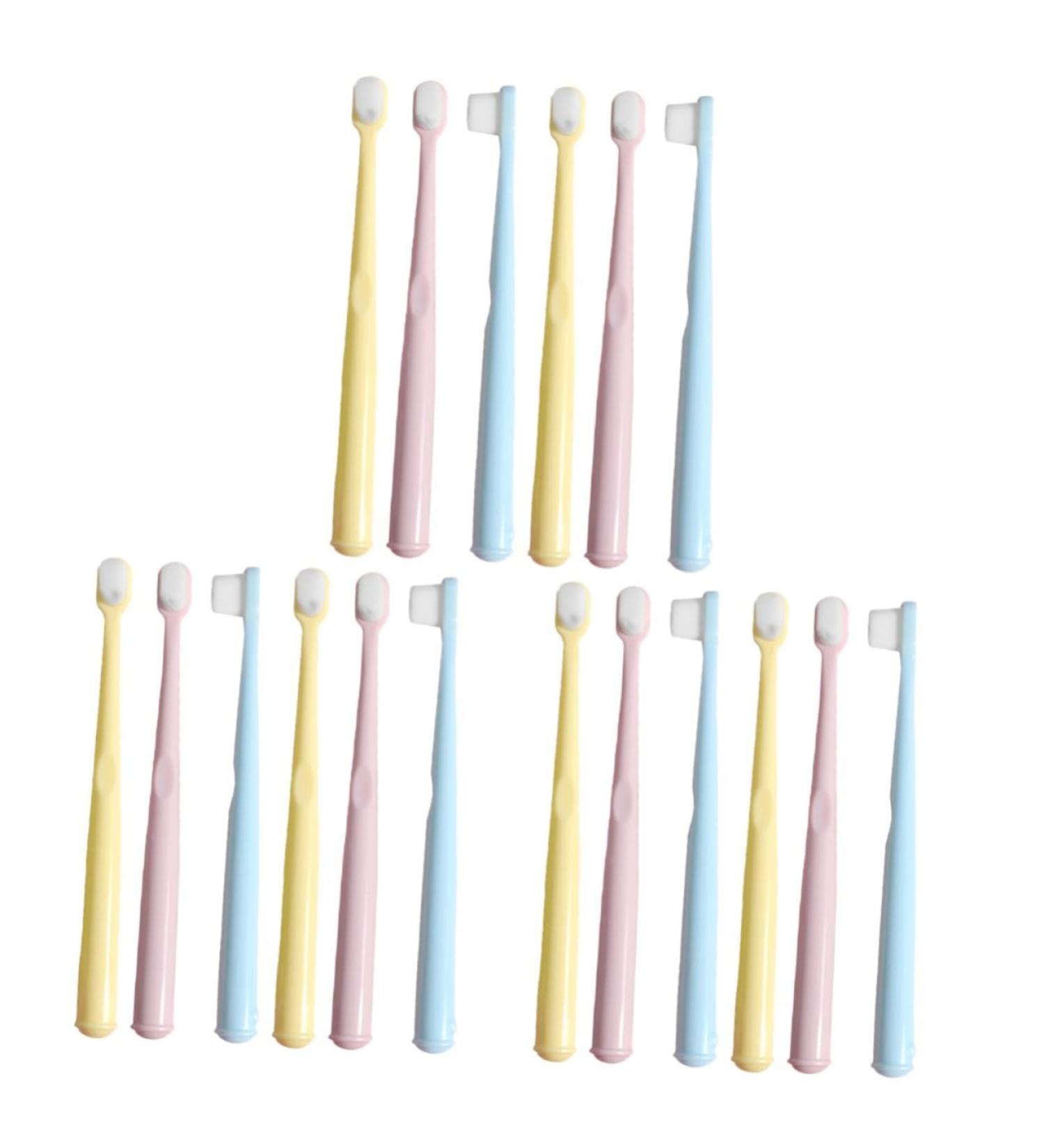 Healeved Children's Travel Toothbrush Set - Ergonomic Manual Toothbrush for Toddlers - 18 Pack in Assorted Colors - Buy Online on GoSupps.com