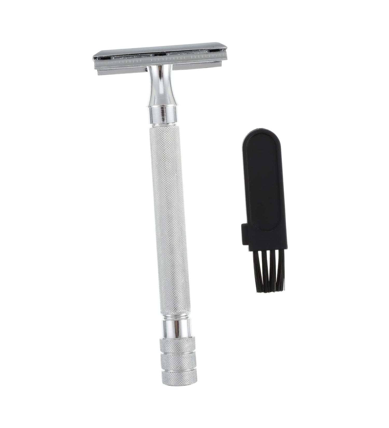Healeved Manual Safety Razor for Men - Rust-Free Adjustable Double-Edged Razor - White Zinc Head - 1 Pack - Buy Online on GoSupps.com
