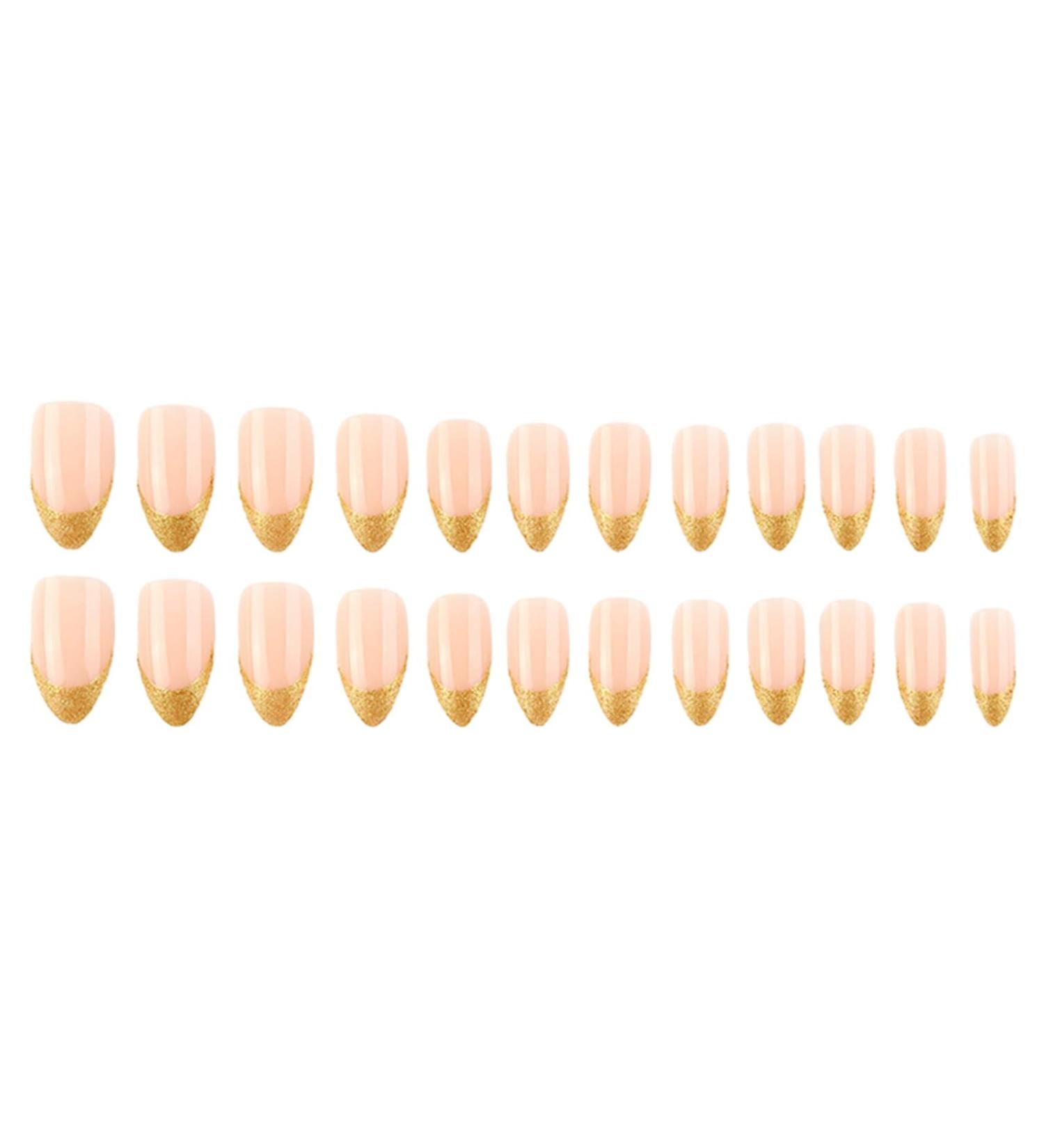 PERZOE Nail Bed Conforming Fake Nails Long-lasting with Shine Lightweight European Ins Style Leopard Print False for Women 1 J