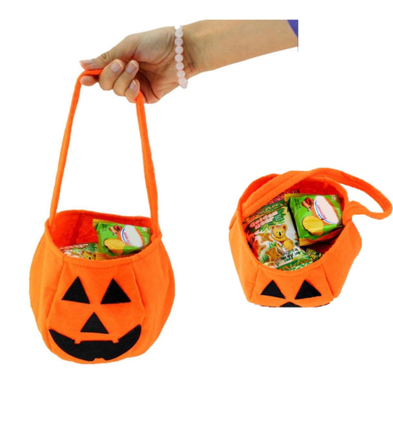 Toyvian Treat Bags 4pcs Pumpkin Kids Candy Holder Halloween Party Favors Bags Pumpkin Candy Bucket Pumpkin Kids Goodie Bag Halloween Bucket Decoration Make up Tote Bag Child Candy Bags - Buy Online on GoSupps.com