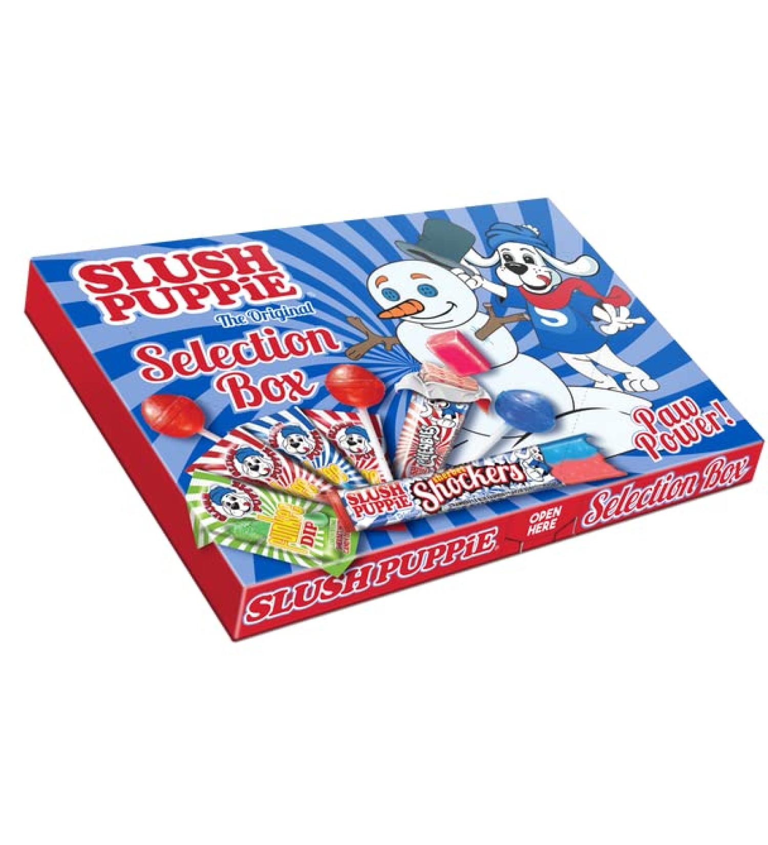 Slush Puppie The Original Selection Box 163g |12 Sweet | Gift Box | Vegetarian | Halal | Birthday Present For Him & Her Men Women Boys Girls | Distributed by OD Trading - Buy Online on GoSupps.com