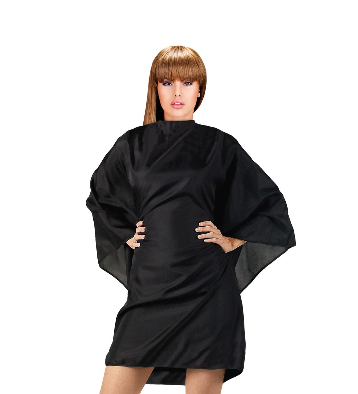 Cricket Anti-Static Haircutting Cape | Professional Stylist Salon Barbershop Hairdresser | Adjustable Snap Neck Closure | Black - Buy Online on GoSupps.com